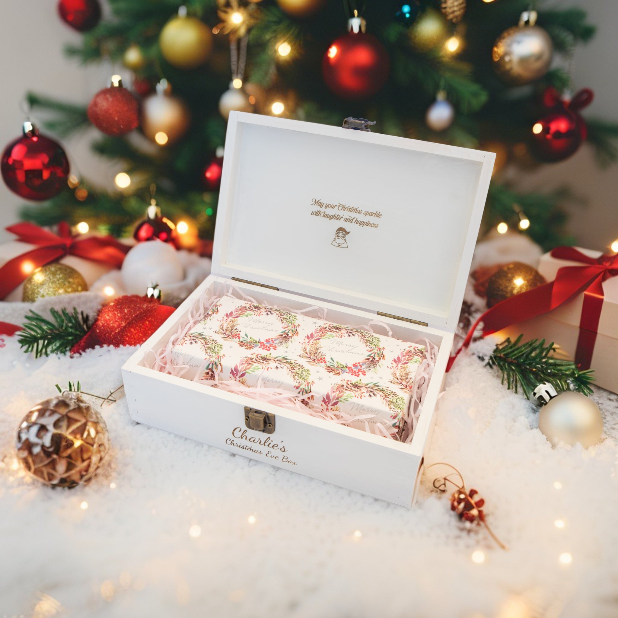 Personalised Wooden Christmas Eve box, Keepsake box - Personalised Keepsake Box - Younique Gifts Melbourne