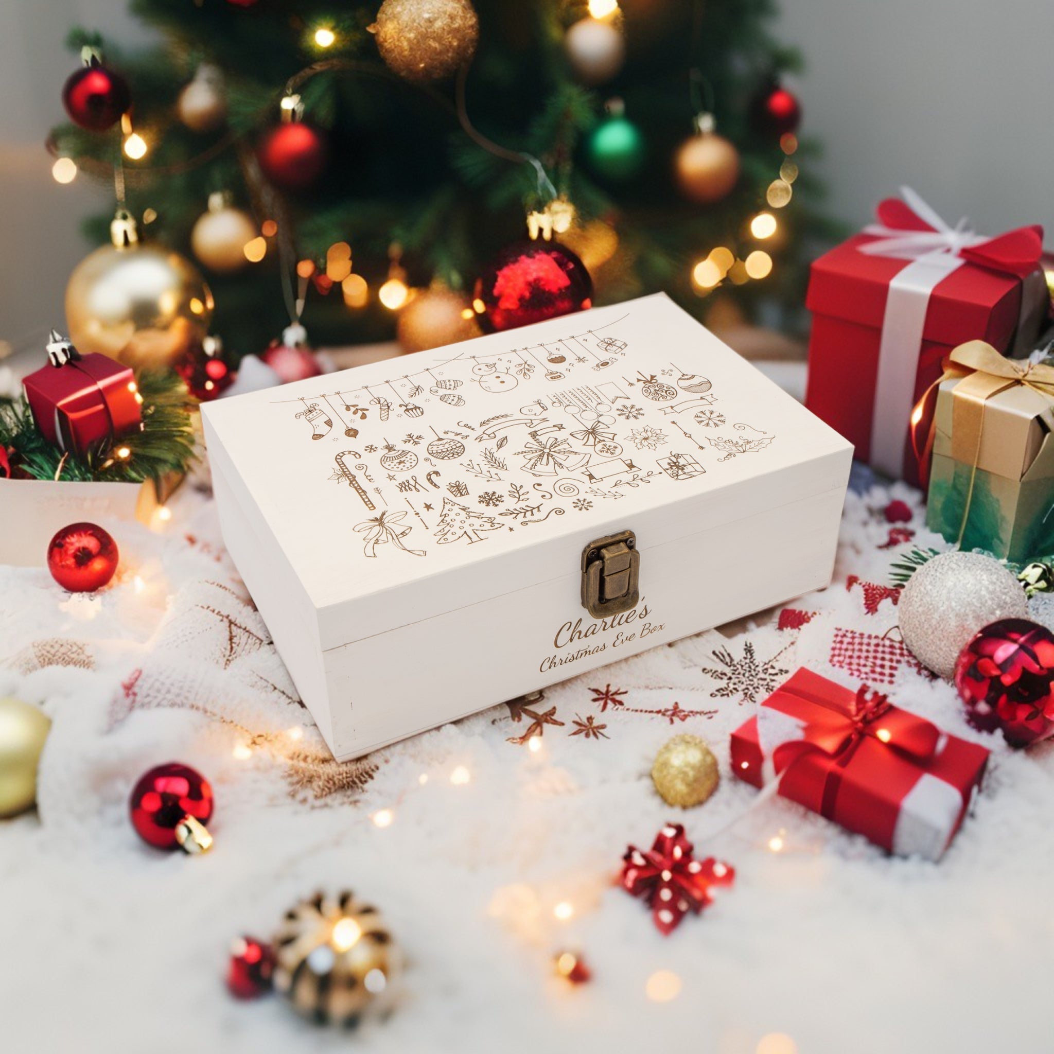 Personalised Wooden Christmas Eve box, Keepsake box - Personalised Keepsake Box - Younique Gifts Melbourne
