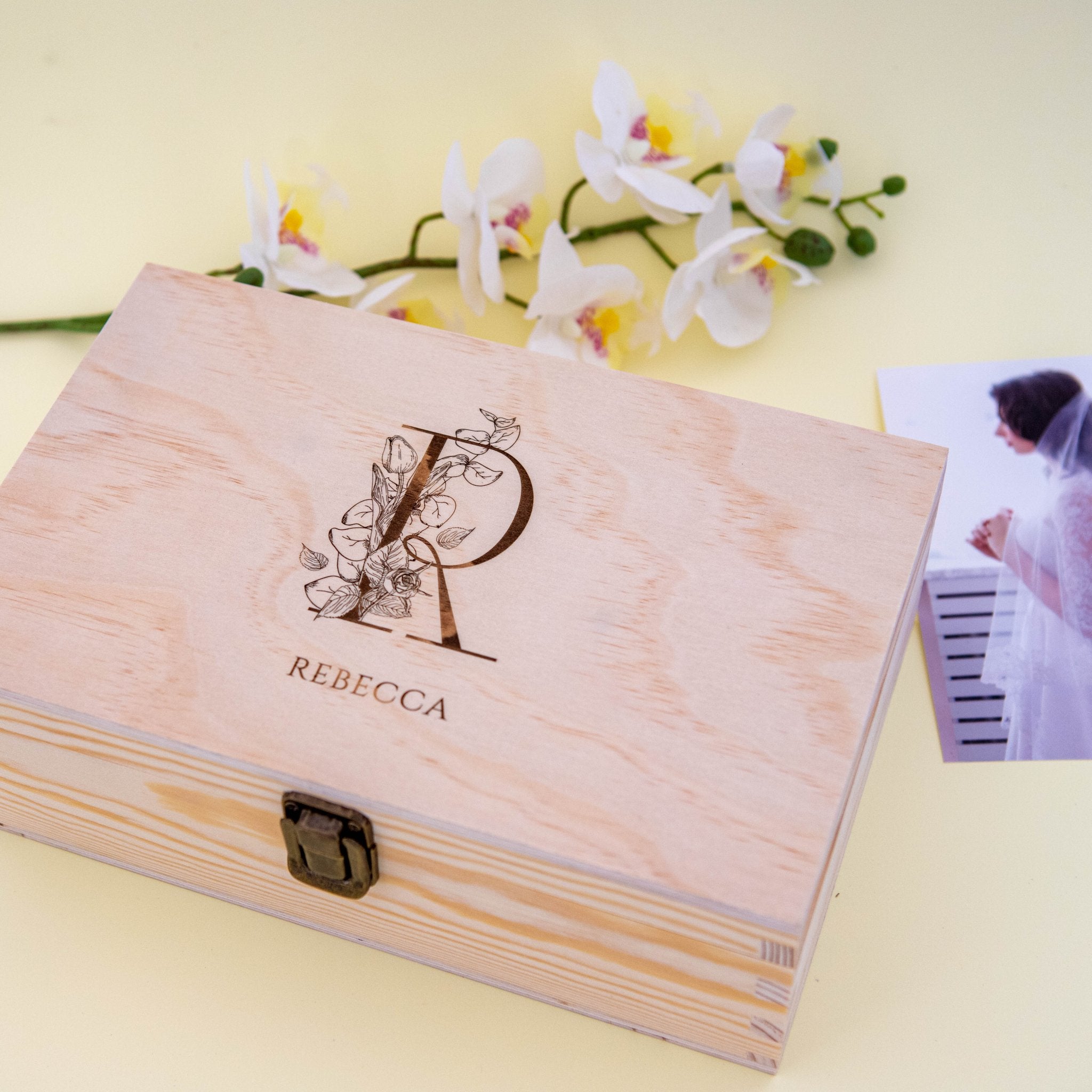 Personalised Wooden Keepsake box, Bridesmaid Proposal Gift Box - Personalised Keepsake Box - Younique Gifts Melbourne