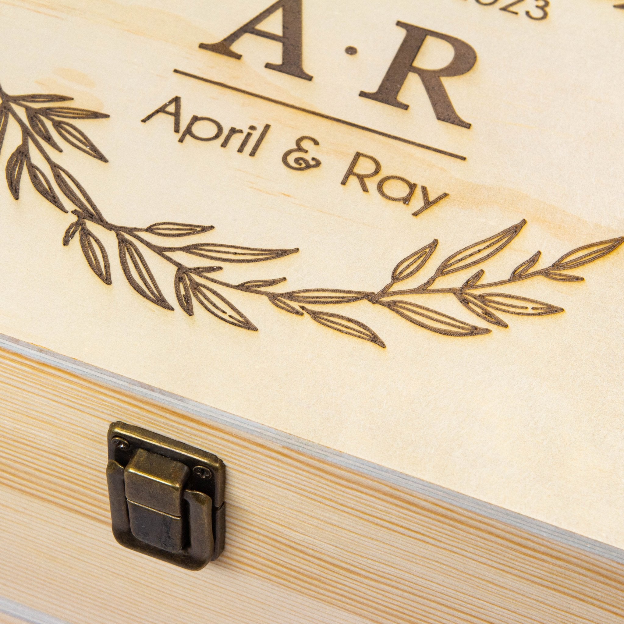 Personalised Wooden Keepsake box for a couple, 5th Anniversary Gift - Personalised Keepsake Box - Younique Gifts Melbourne