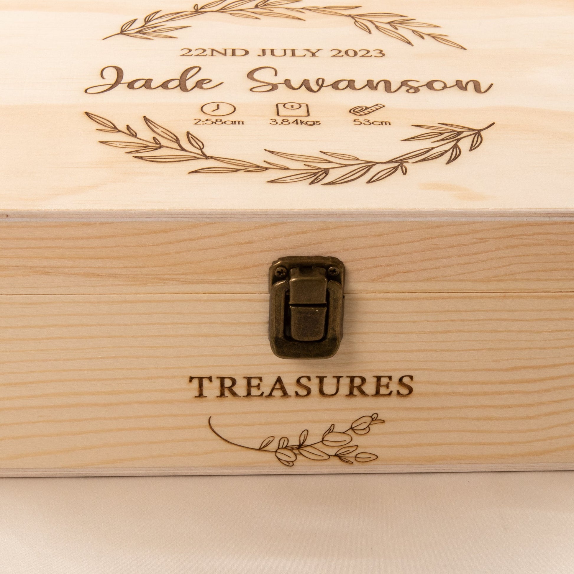 Personalised Wooden Keepsake box, New Baby Mom Gift - Personalised Keepsake Box - Younique Gifts Melbourne