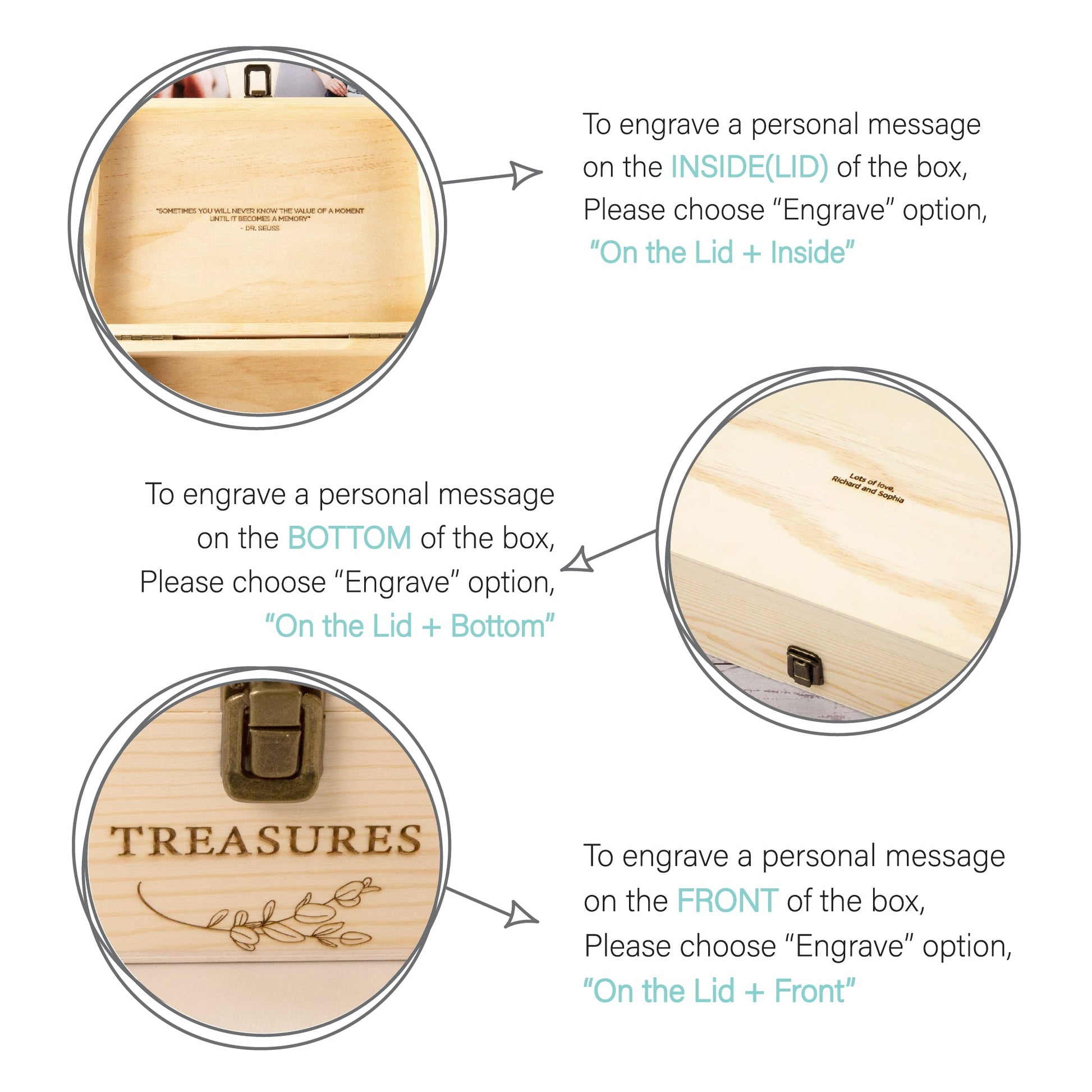 Personalised Wooden Keepsake box, New Baby Mom Gift - Personalised Keepsake Box - Younique Gifts Melbourne