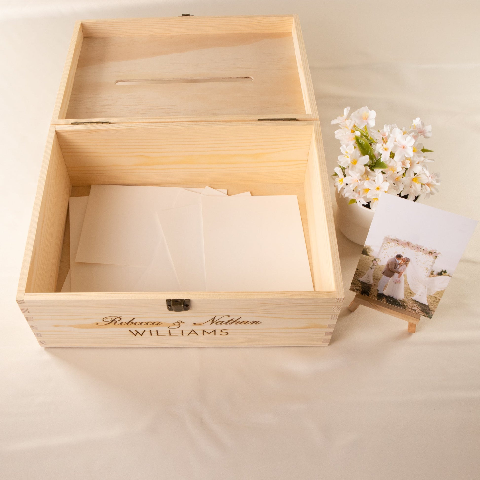 Personalised Wooden Wishing Well Box | Eternal Heart - Younique Gifts