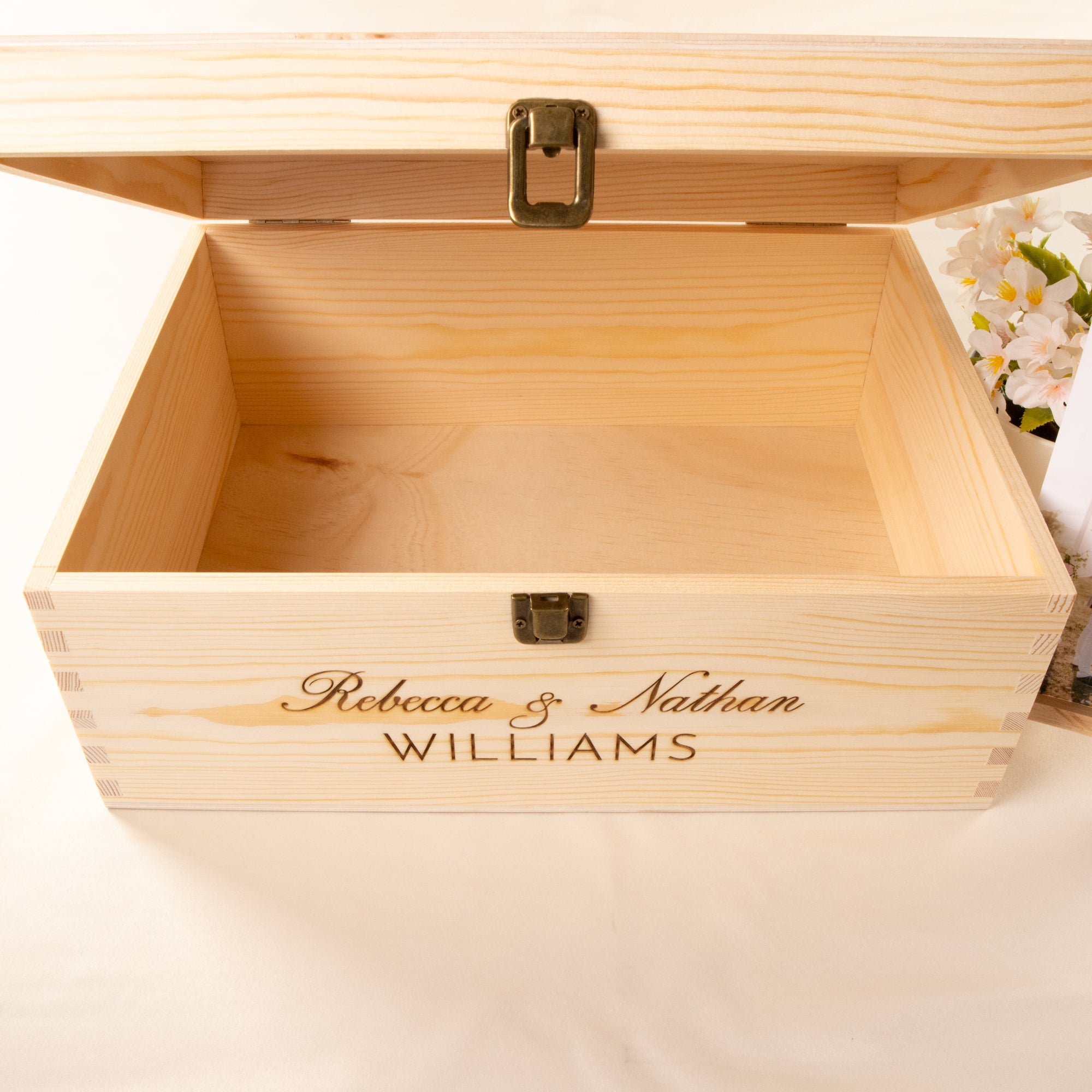 Personalised Wooden Wishing Well Box | Eternal Heart - Younique Gifts