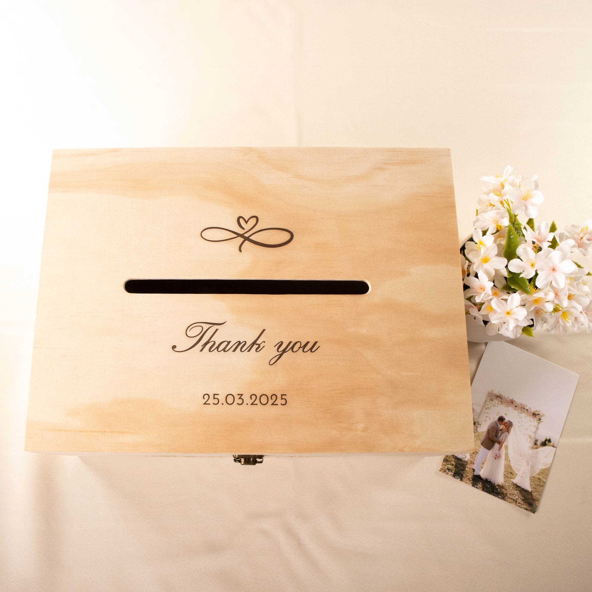 Personalised Wooden Wishing Well Box | Eternal Heart - Younique Gifts