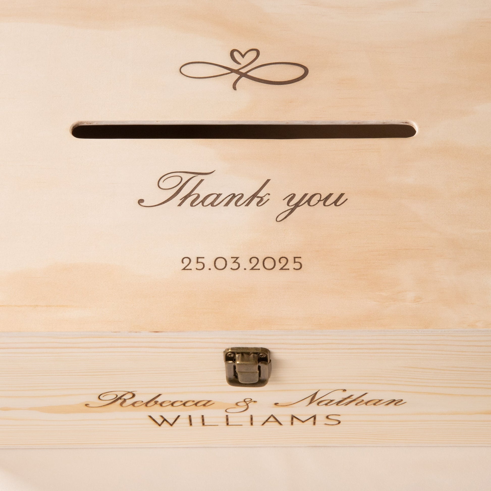Personalised Wooden Wishing Well Box | Eternal Heart - Younique Gifts