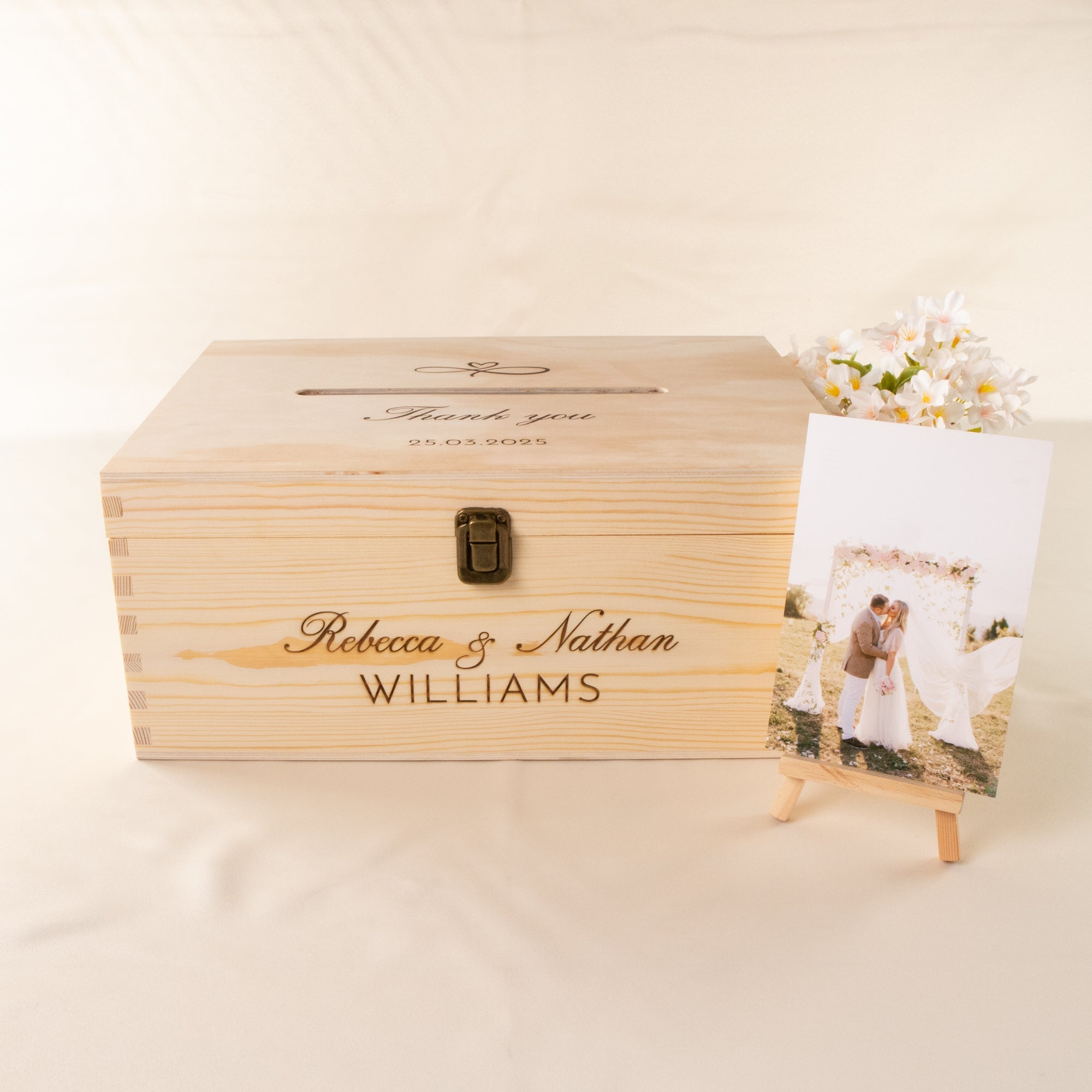Personalised Wooden Wishing Well Box | Eternal Heart - Younique Gifts