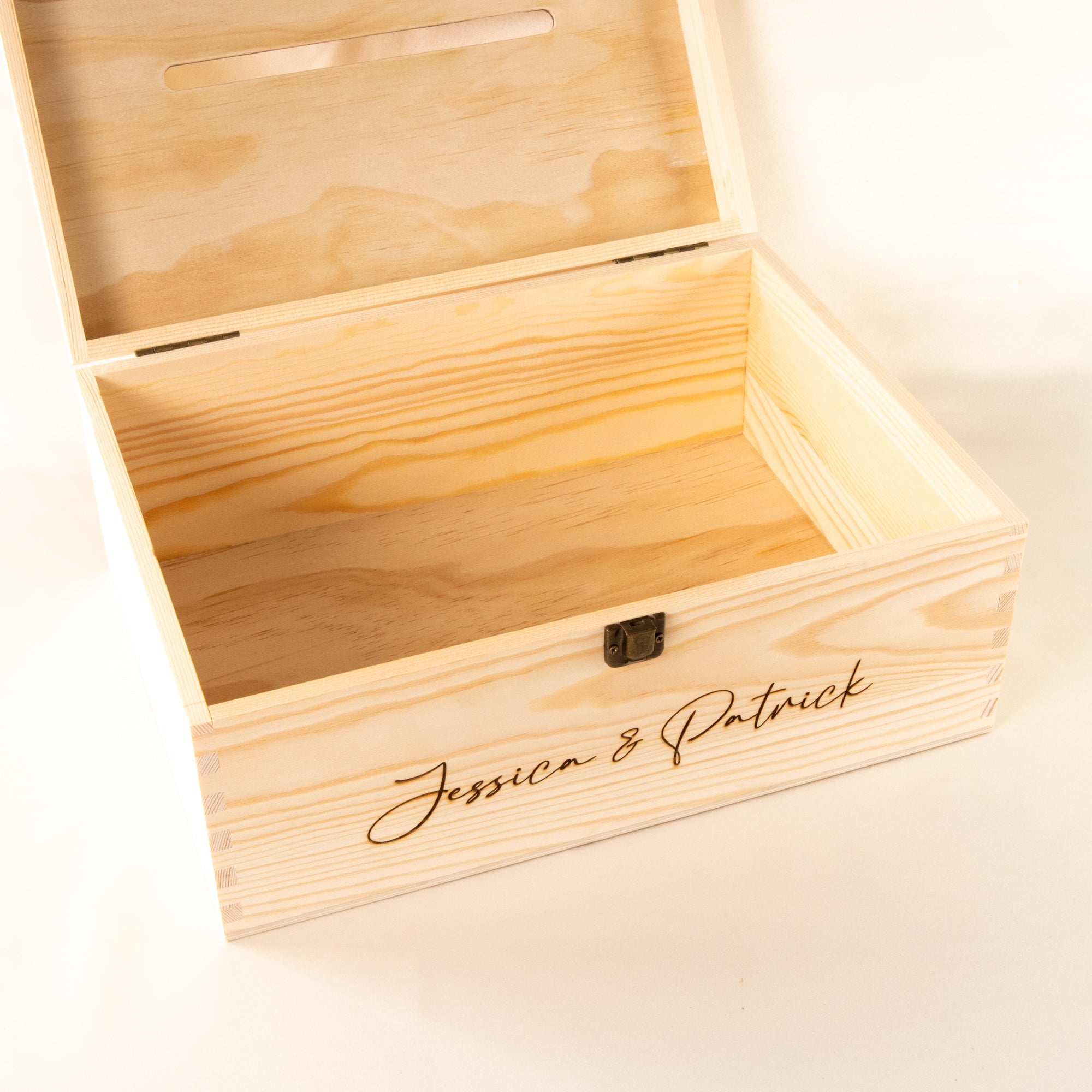 Personalised Wooden Wishing Well Box | Wedding Rings - Younique Gifts