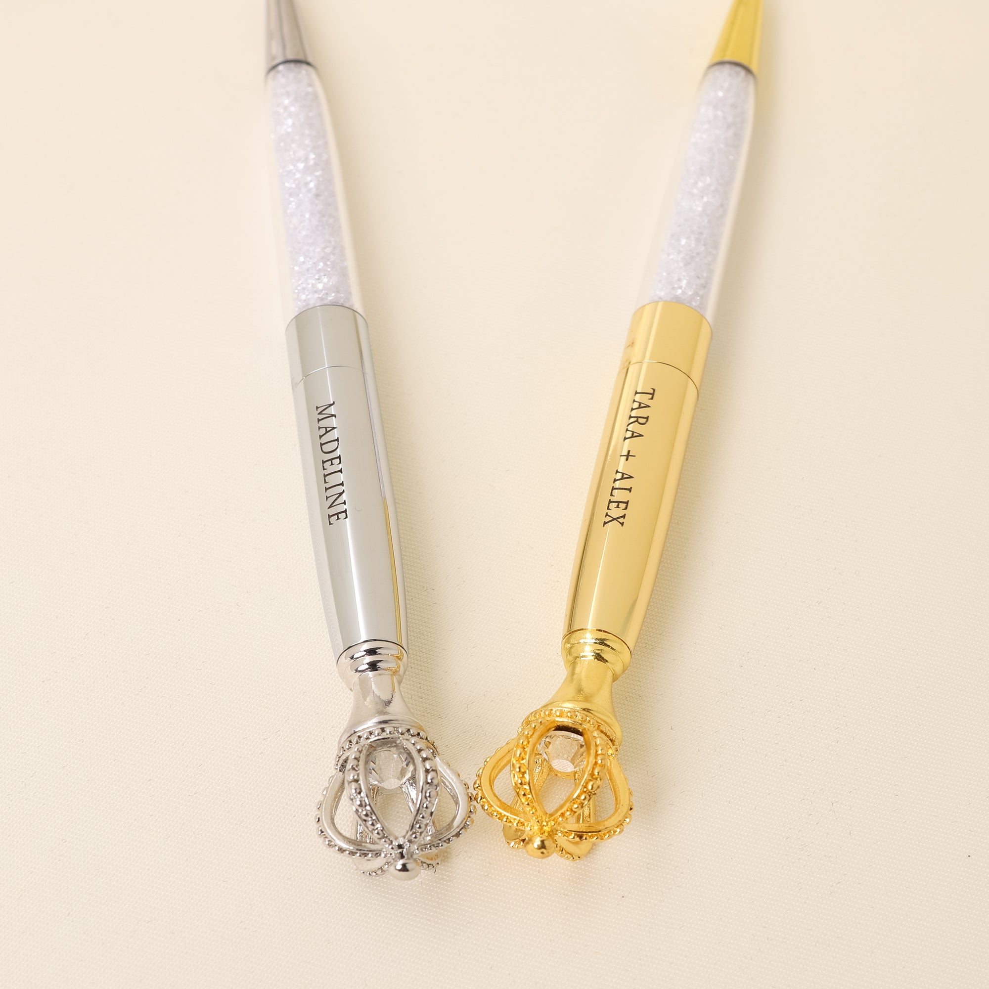 Personalised Crown Pens with Black Ink, Custom Pen for Bridesmaid Wedding Pens, Bridesmaid Gifts, Teacher or Student Gift