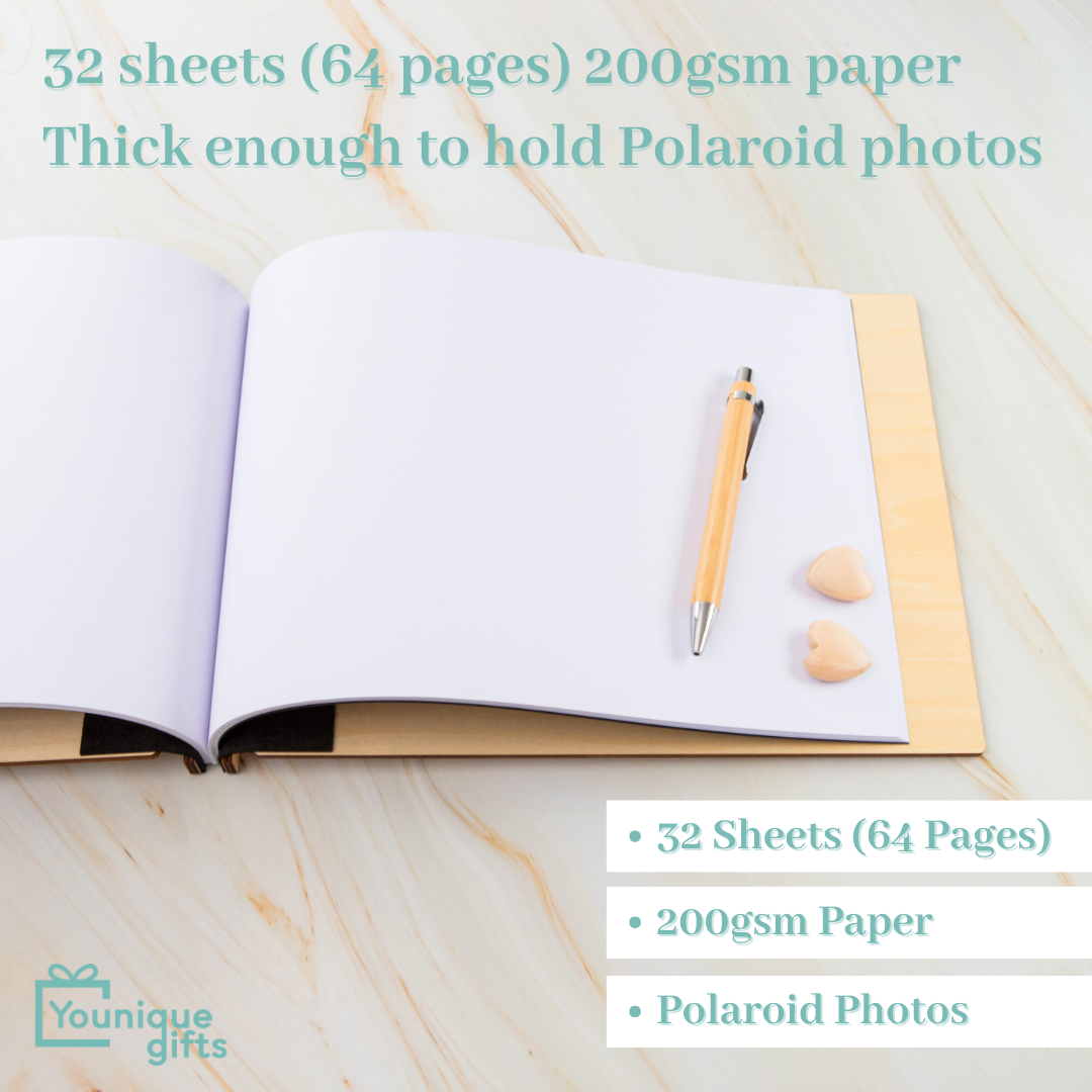 Custom Wedding Guest Book AU – Personalised & Engraved in Australia