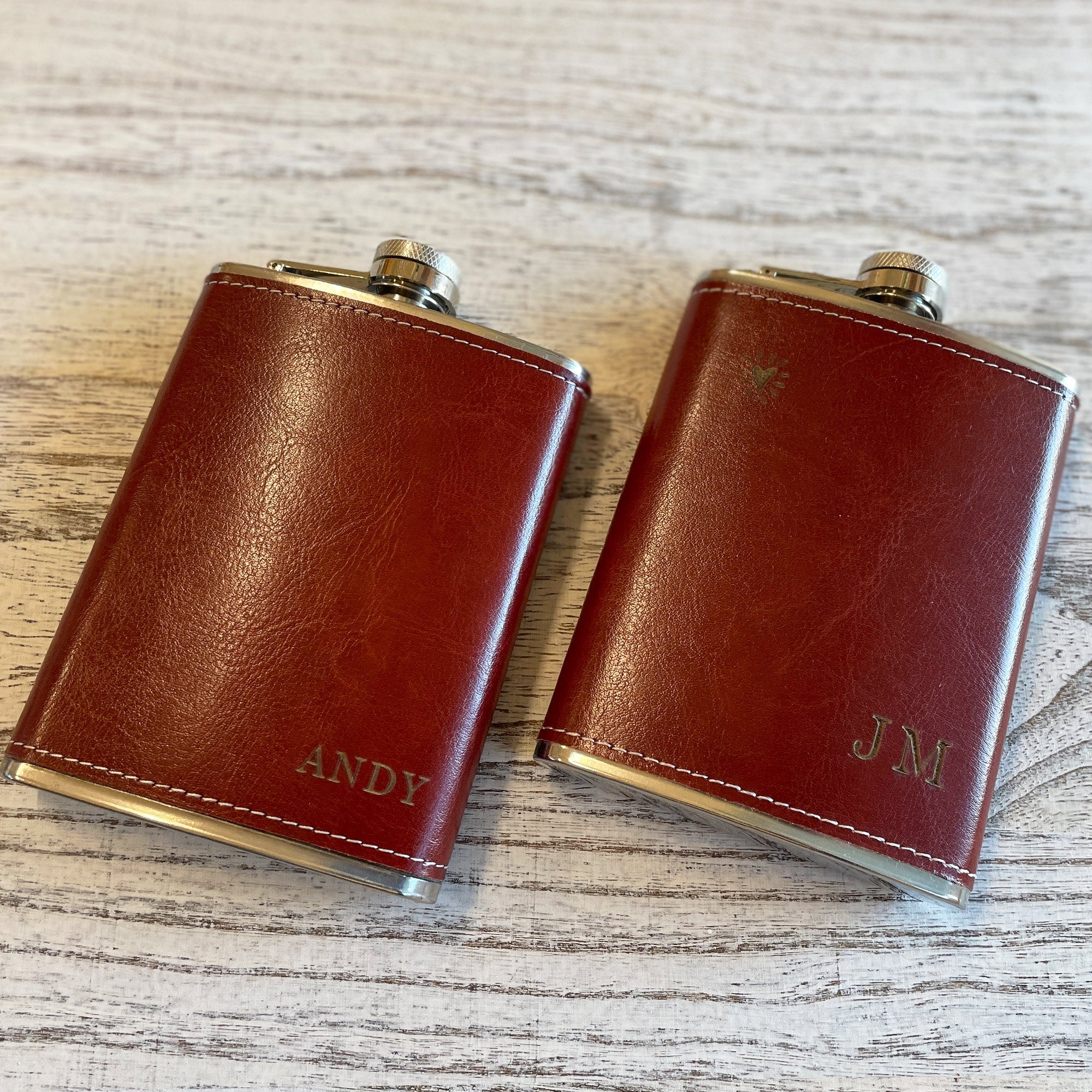 Personalized Groomsman Flask: Laser Engraved Stainless Steel Gift - Personalised Flask - Younique Gifts Melbourne