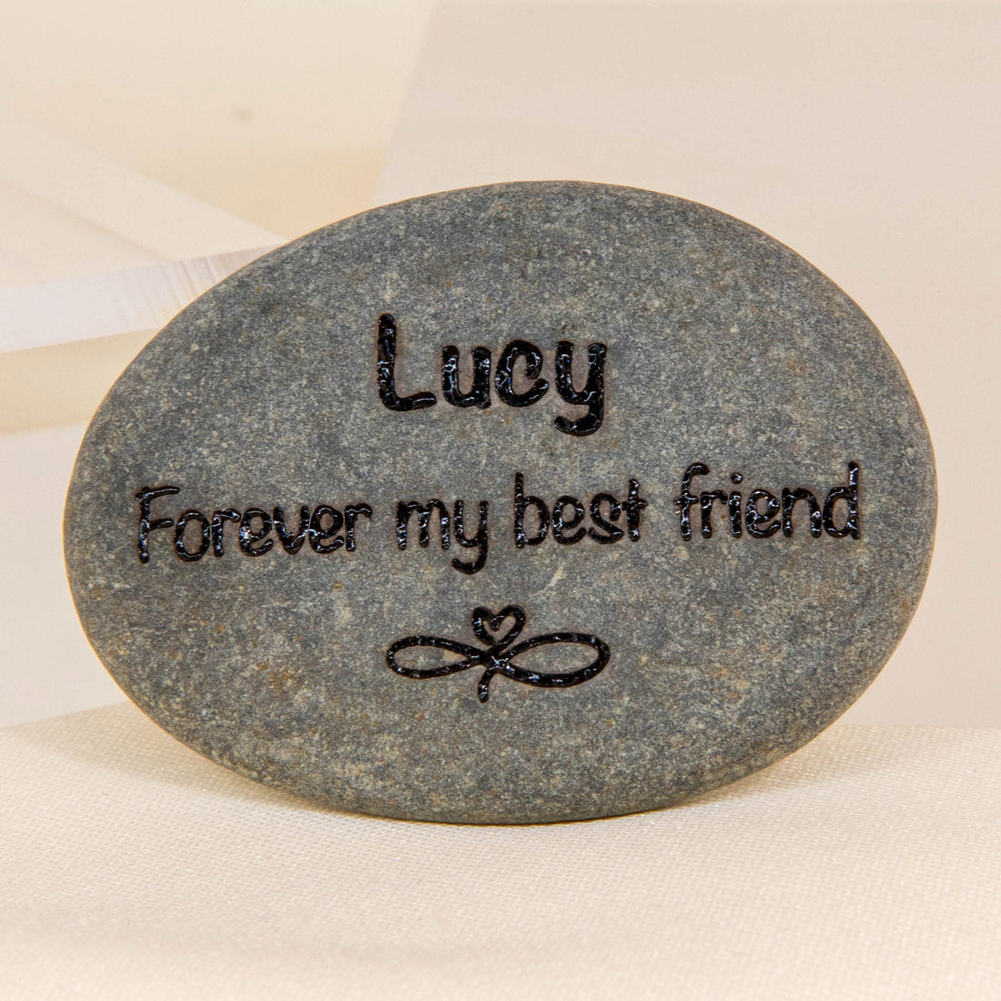 Personalized Pet Memorial Pebble Stone: Engraved and Etched Natural Stone Keepsake - Younique Gifts