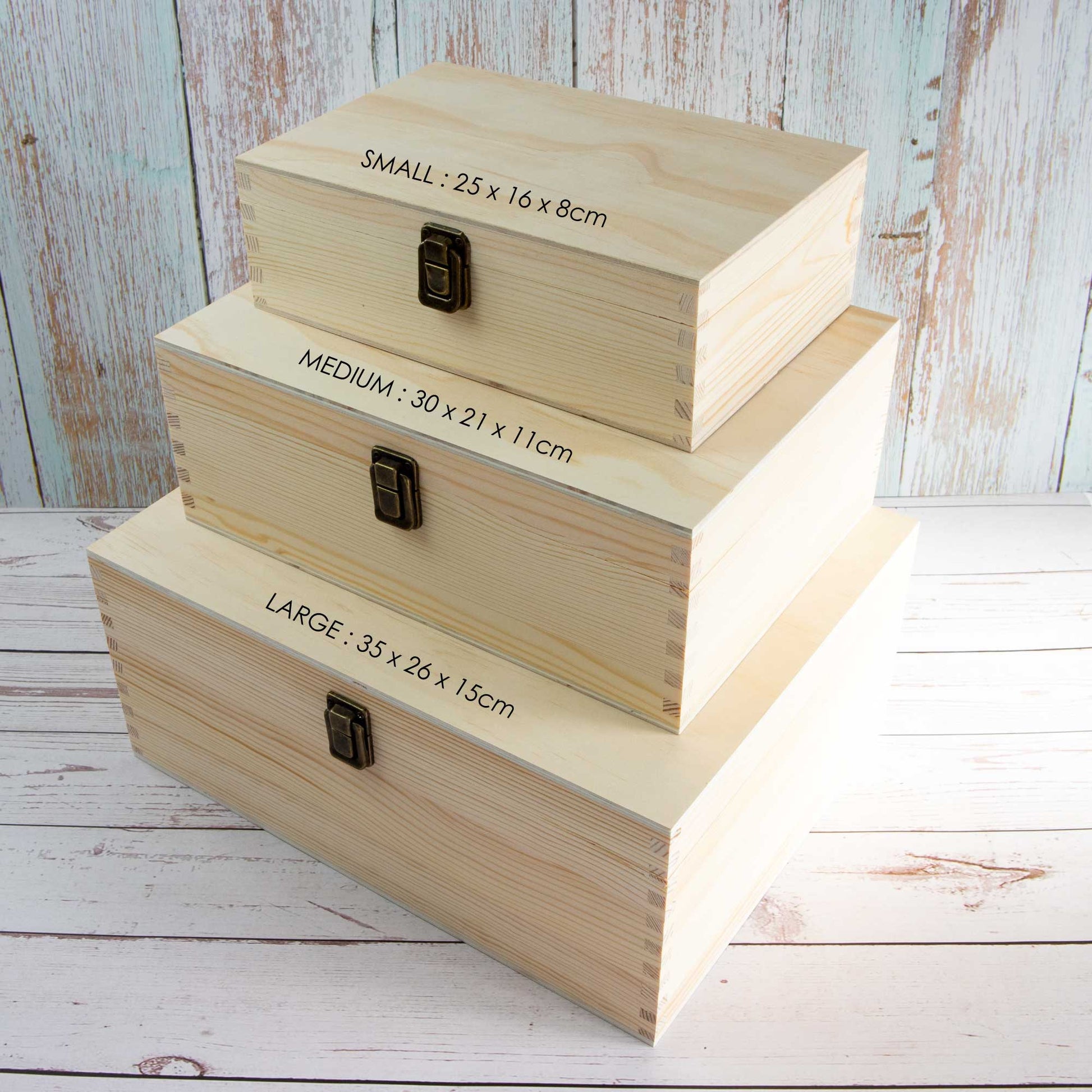 Personalized Pine Wood Baby Keepsake Box, Engraved Memory Box - Personalised Keepsake Box - Younique Gifts Melbourne