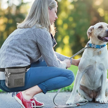 Personalized Dog Treat Pouch, Custom Dog Face & Name
