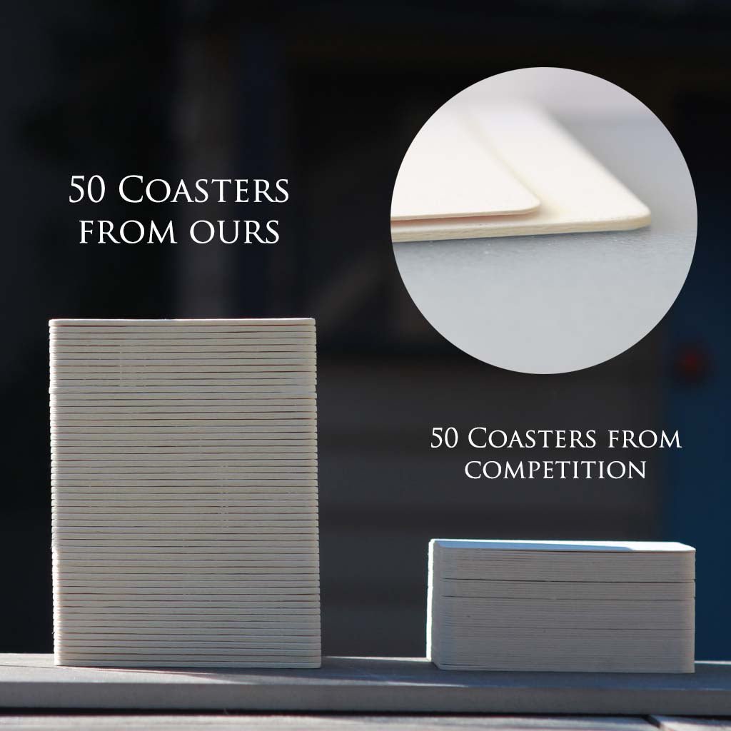 Plain Blank Coasters for Wedding and Party Ideas, customisable - Personalised coaster - Younique Gifts Melbourne