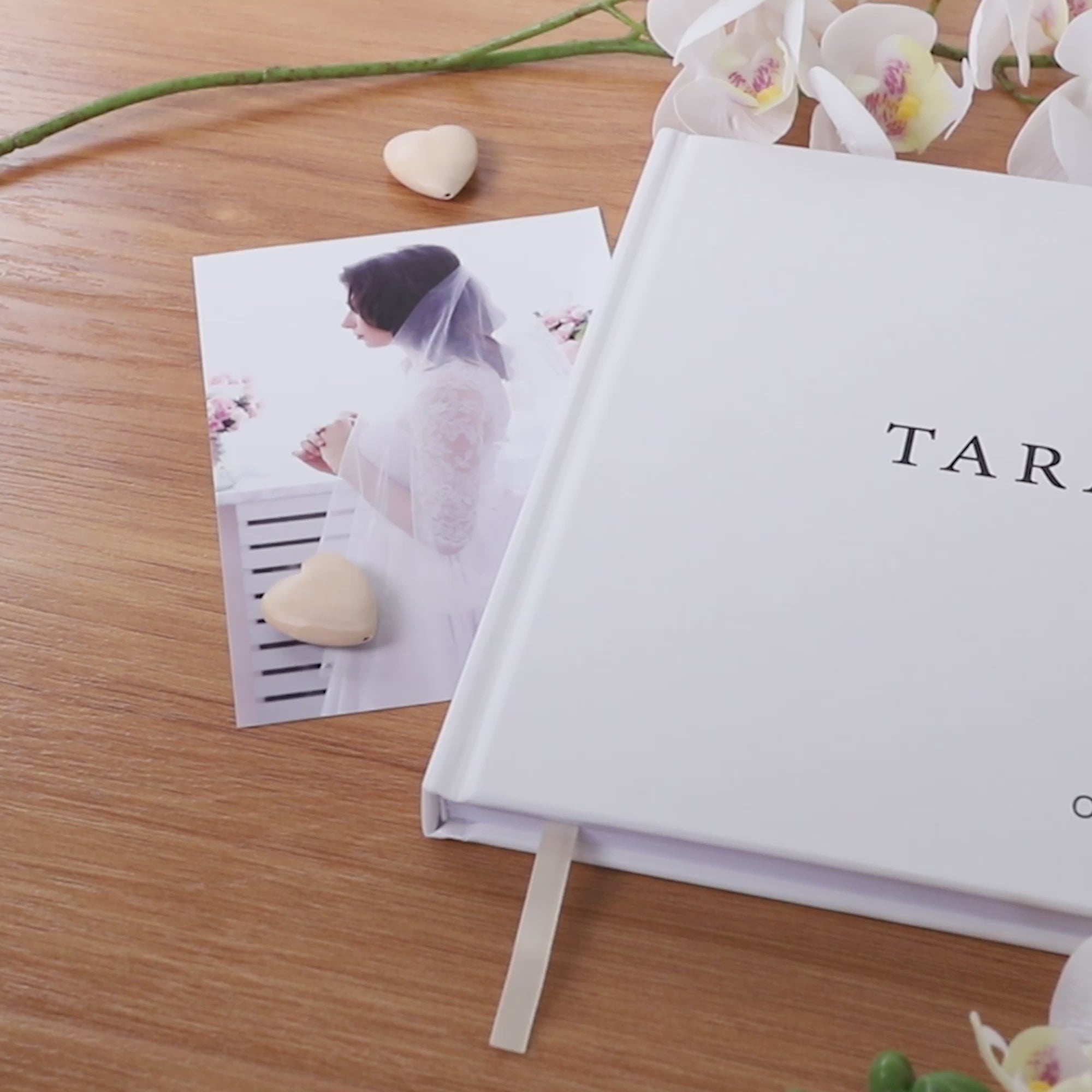 Letters to the bride, Linen Cover Guestbook