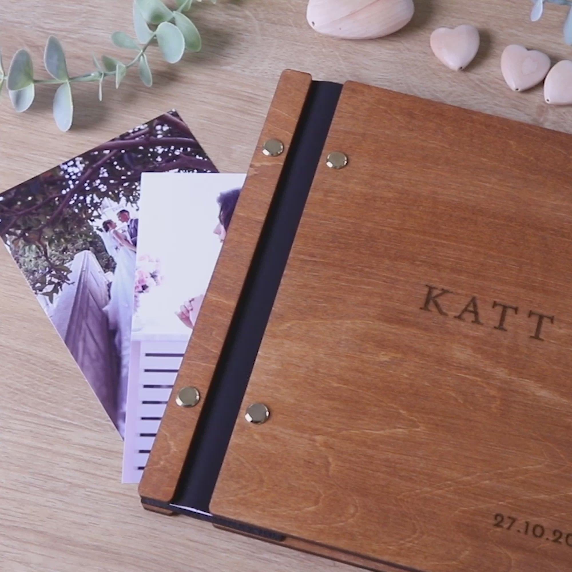 Modern Personalised Wedding Guest Book – Timeless Wedding Keepsake