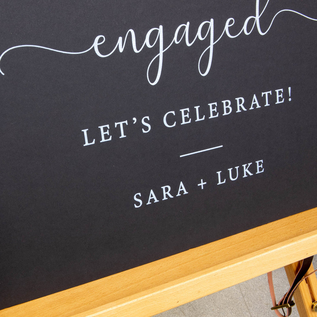 Printed Wedding Welcome sign | Black Landscape - Younique Gifts
