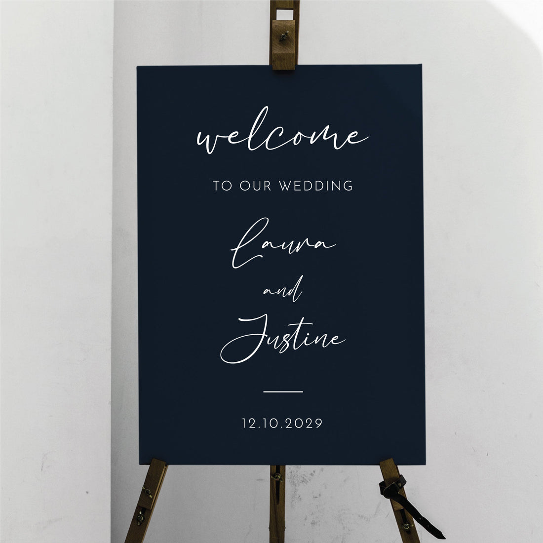 Printed Wedding Welcome sign | Black Portrait - Younique Gifts