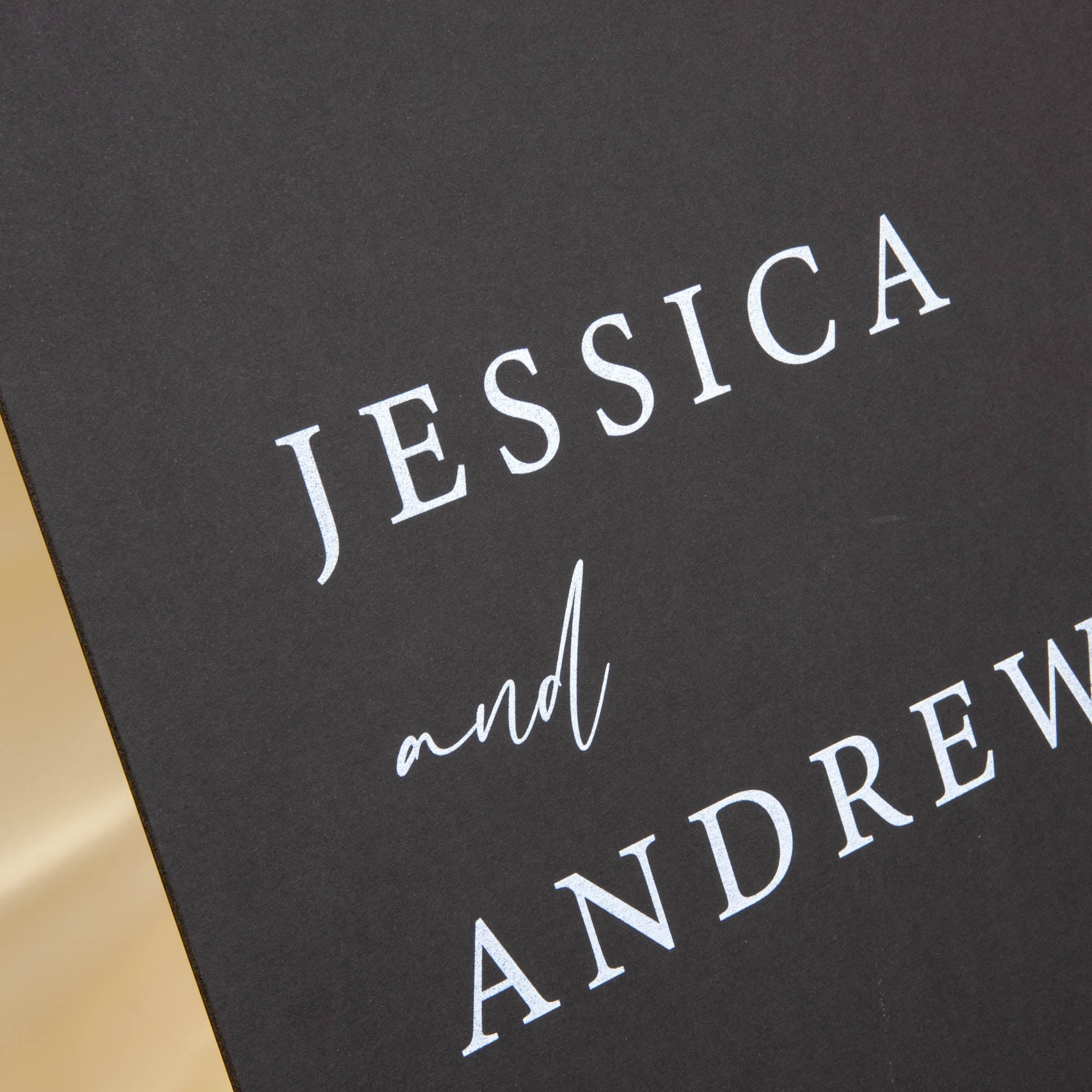 Printed Wedding Welcome sign | Black Portrait - Younique Gifts