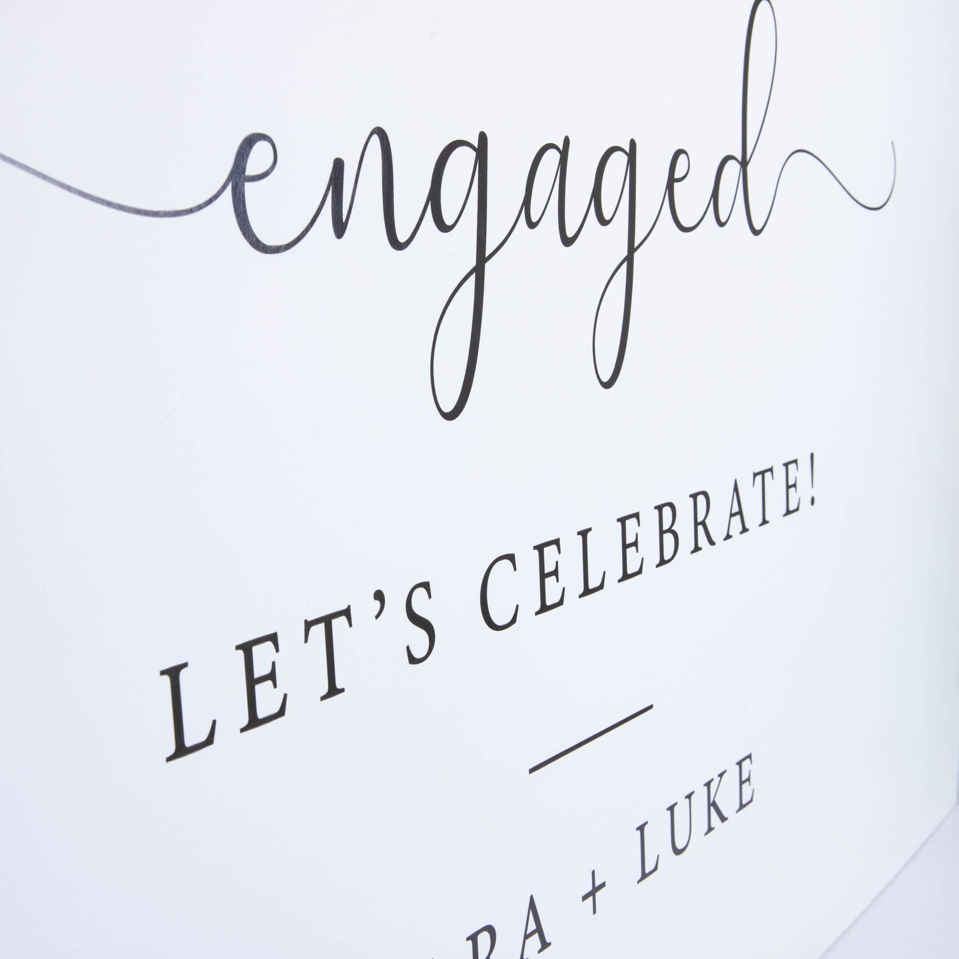 Printed Wedding Welcome sign | White Landscape - Personalised welcome sign - Younique Gifts Melbourne