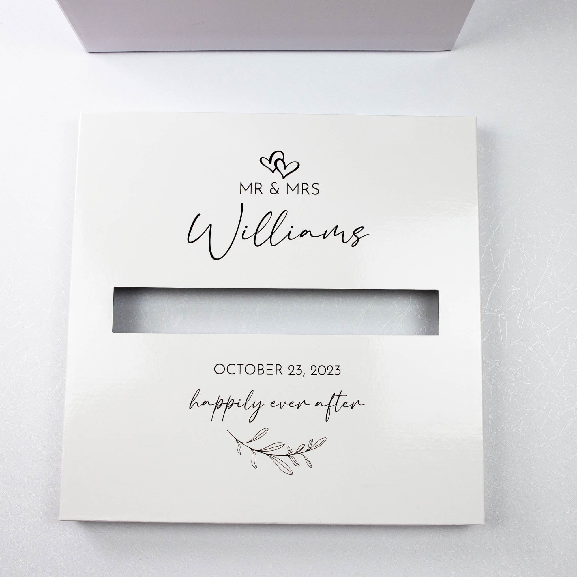 Printed Wishing Well box | White Card Board - Younique Gifts