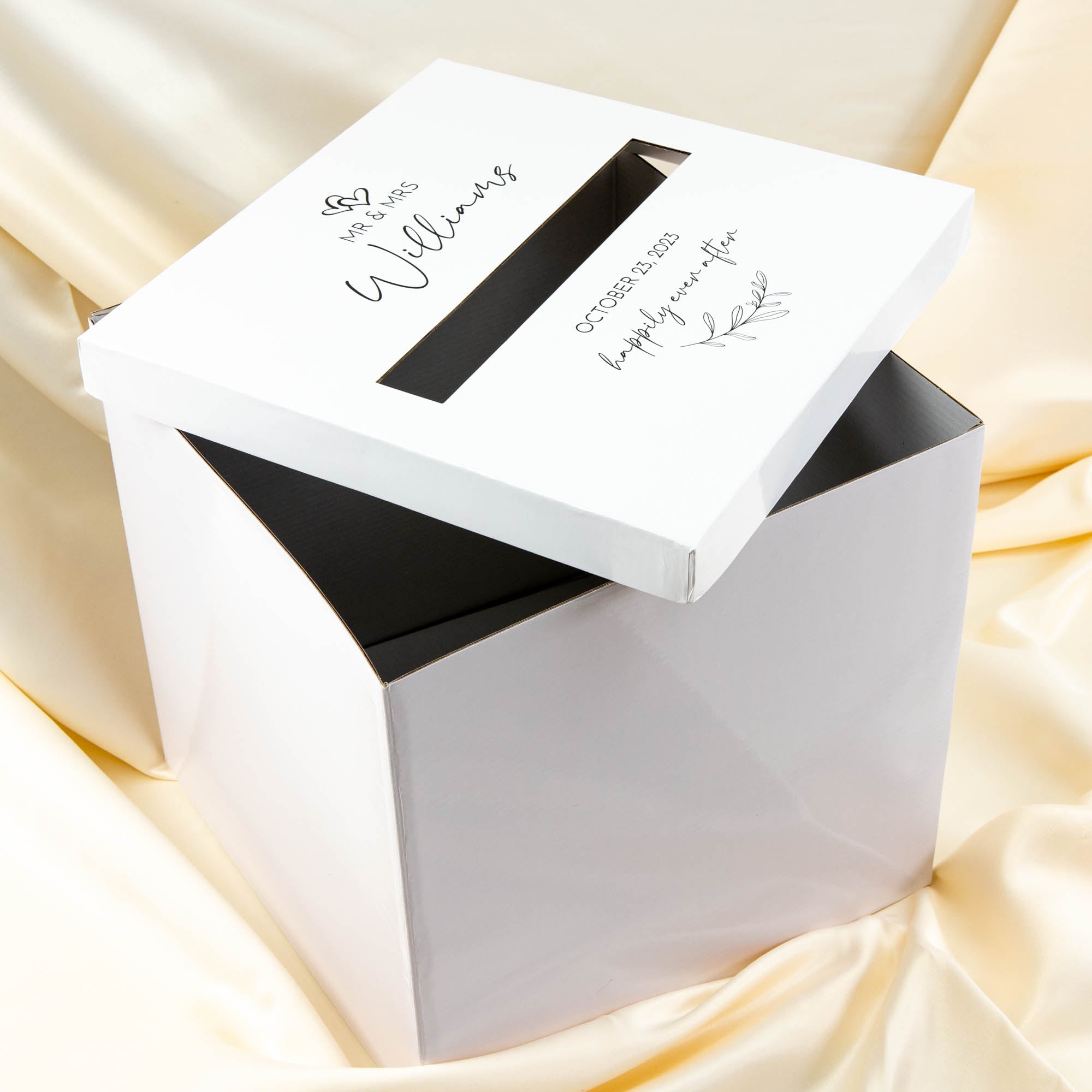 Printed Wishing Well box | White Card Board - Younique Gifts