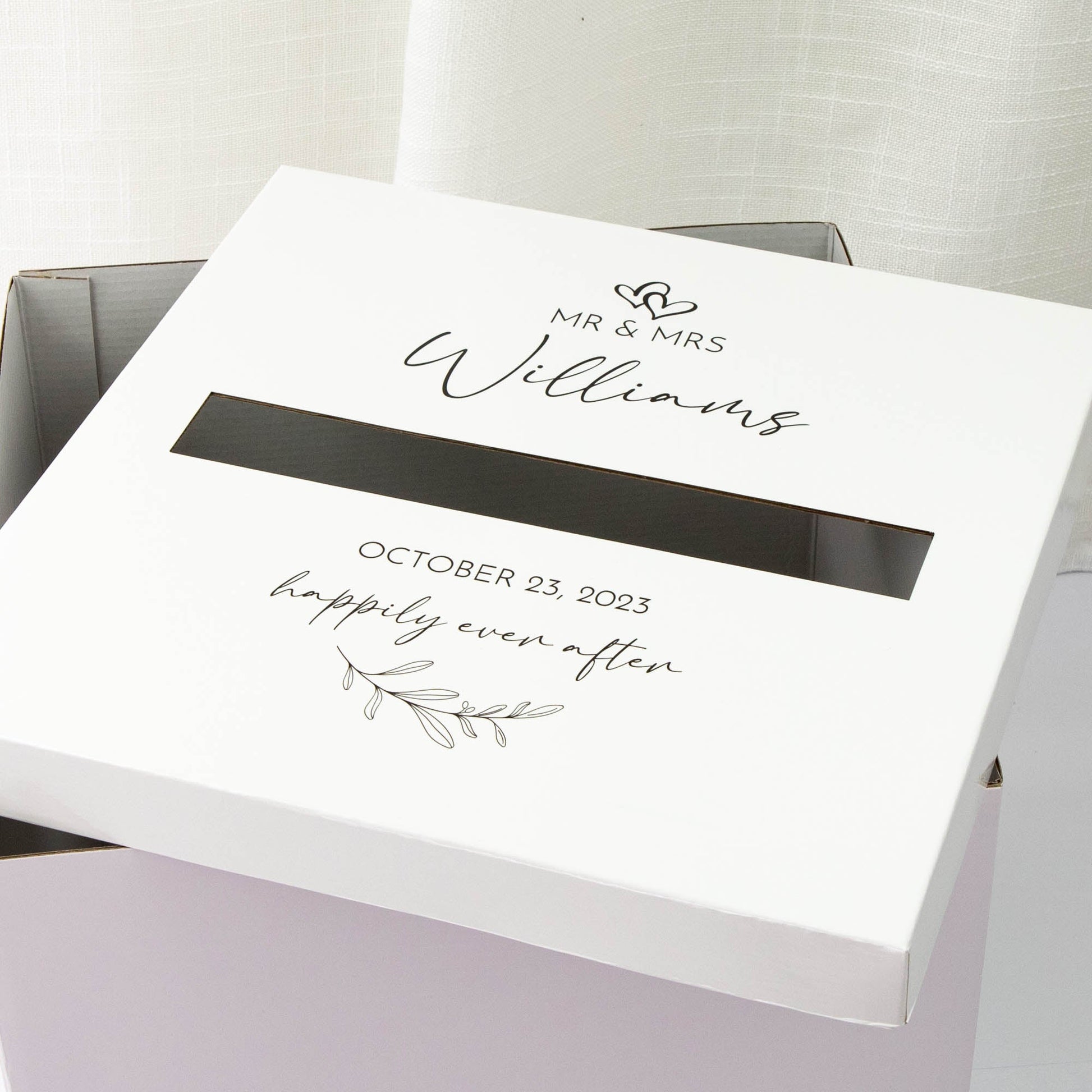 Printed Wishing Well box | White Card Board - Younique Gifts