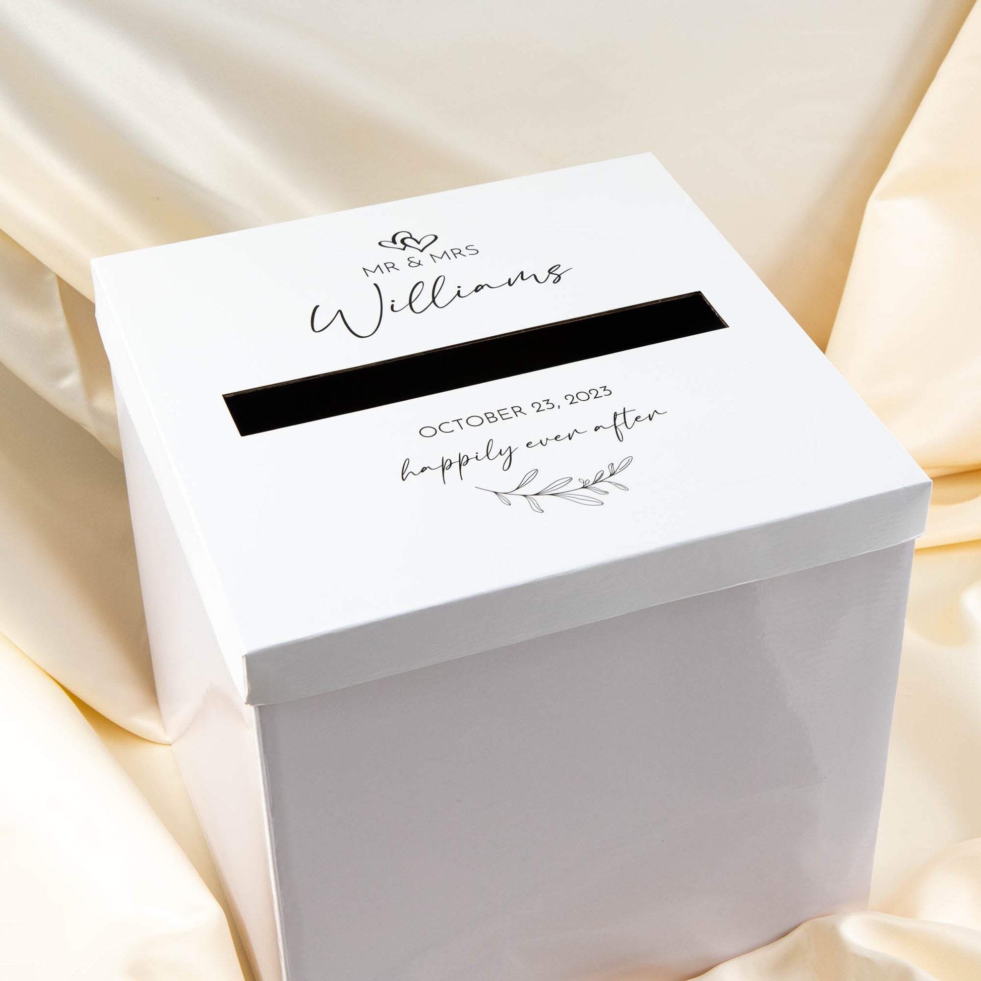 Printed Wishing Well box | White Card Board - Younique Gifts