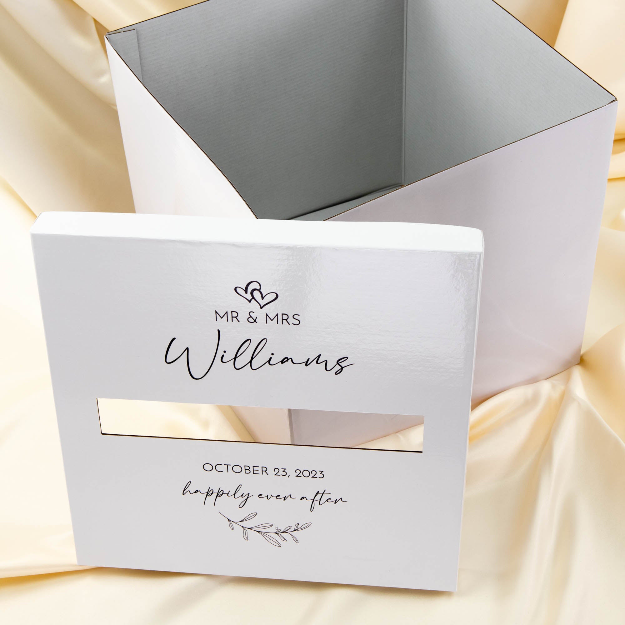 Printed Wishing Well box | White Card Board - Younique Gifts