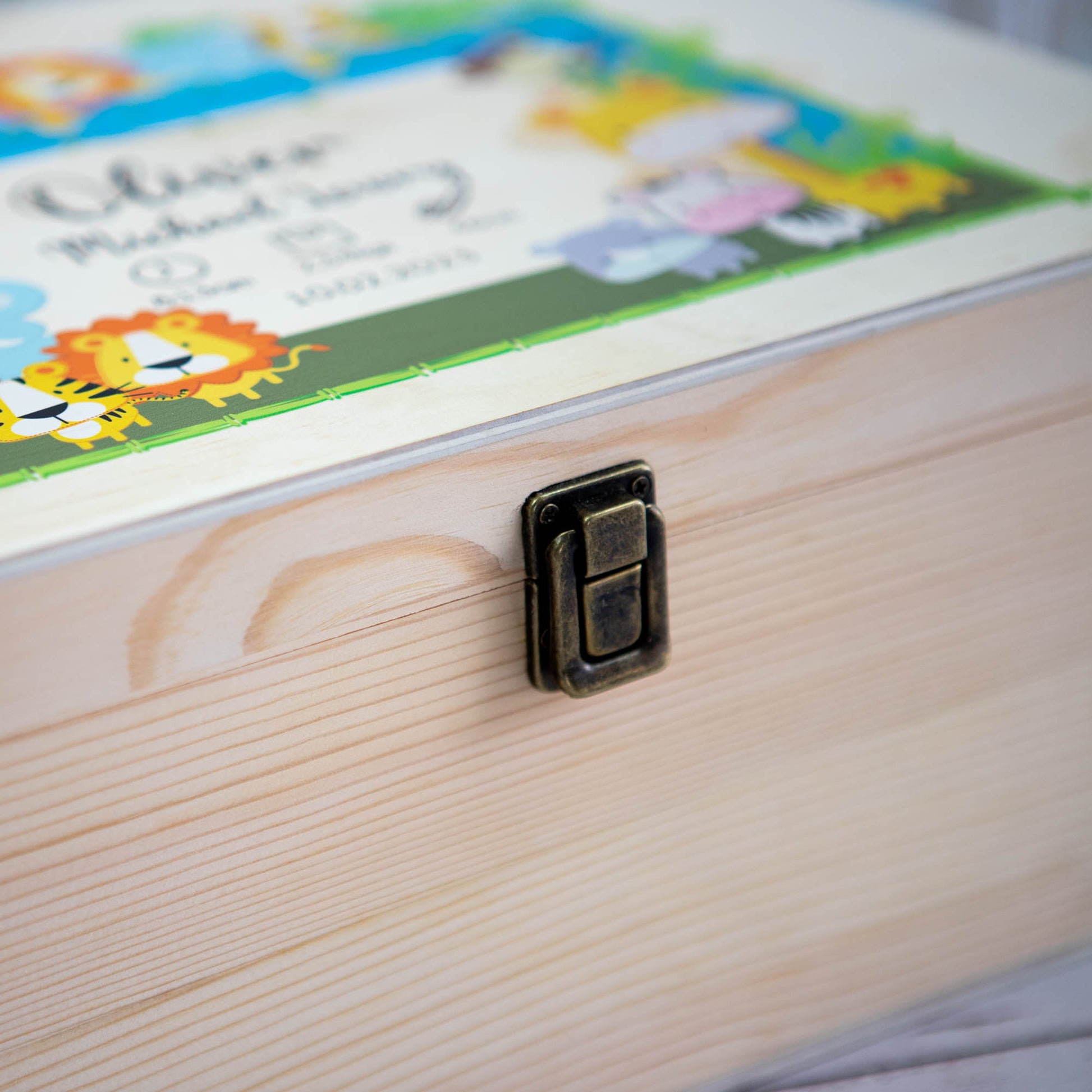 Printed Wooden Keepsake box, New Baby and New Mom Gift - Personalised Keepsake Box - Younique Gifts Melbourne