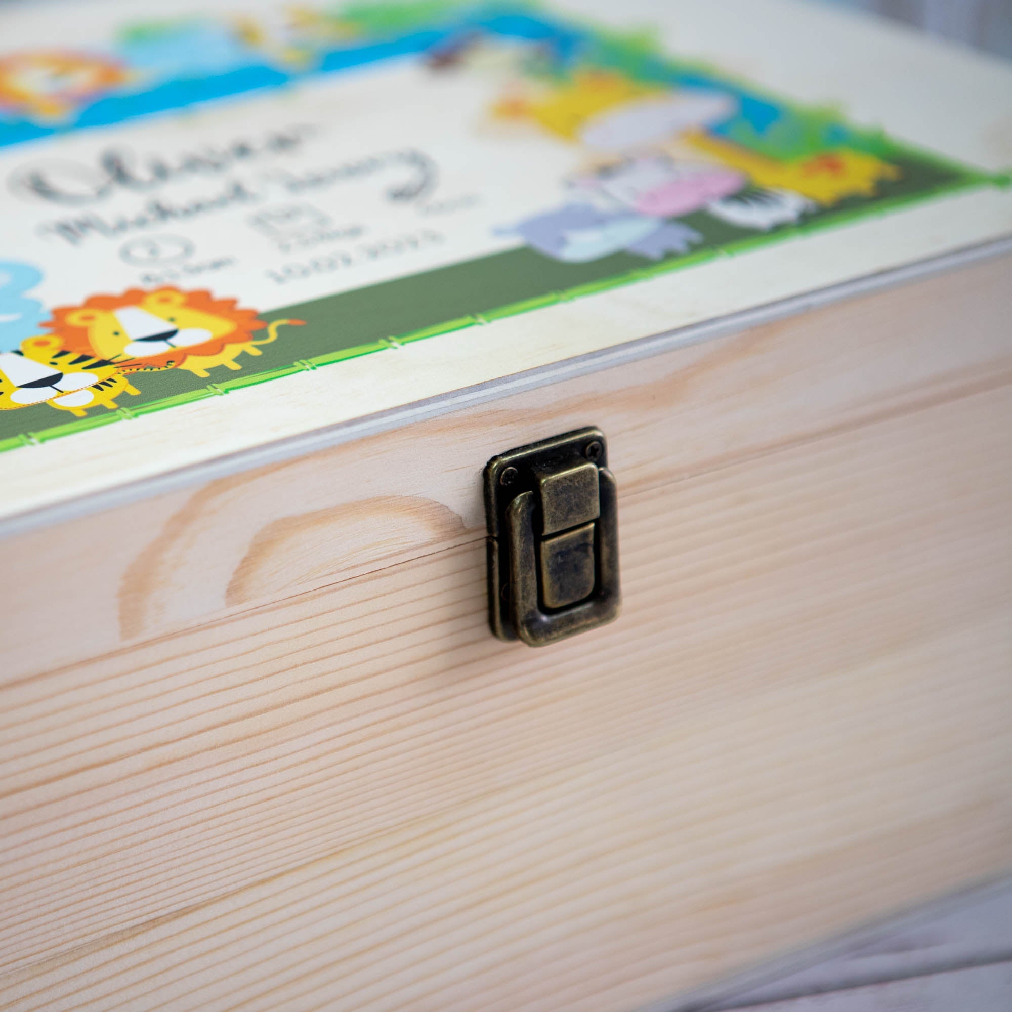 Printed Wooden Keepsake box, New Baby and New Mom Gift - Personalised Keepsake Box - Younique Gifts Melbourne