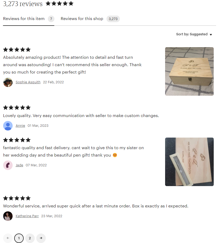 Personalised Wooden Keepsake box for a couple, 5th Anniversary Gift