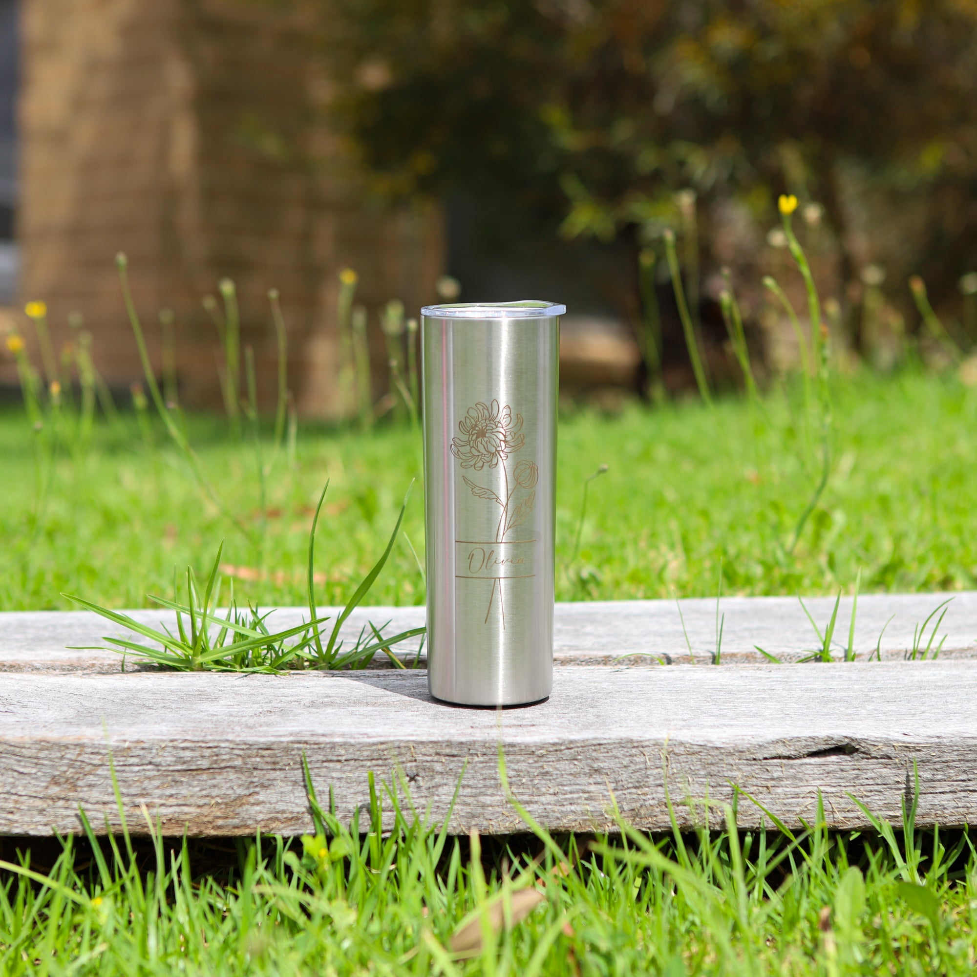 Skinny Tumbler, Personalised gift for Bridesmaid and Birthday - Personalised tumbler - Younique Gifts Melbourne