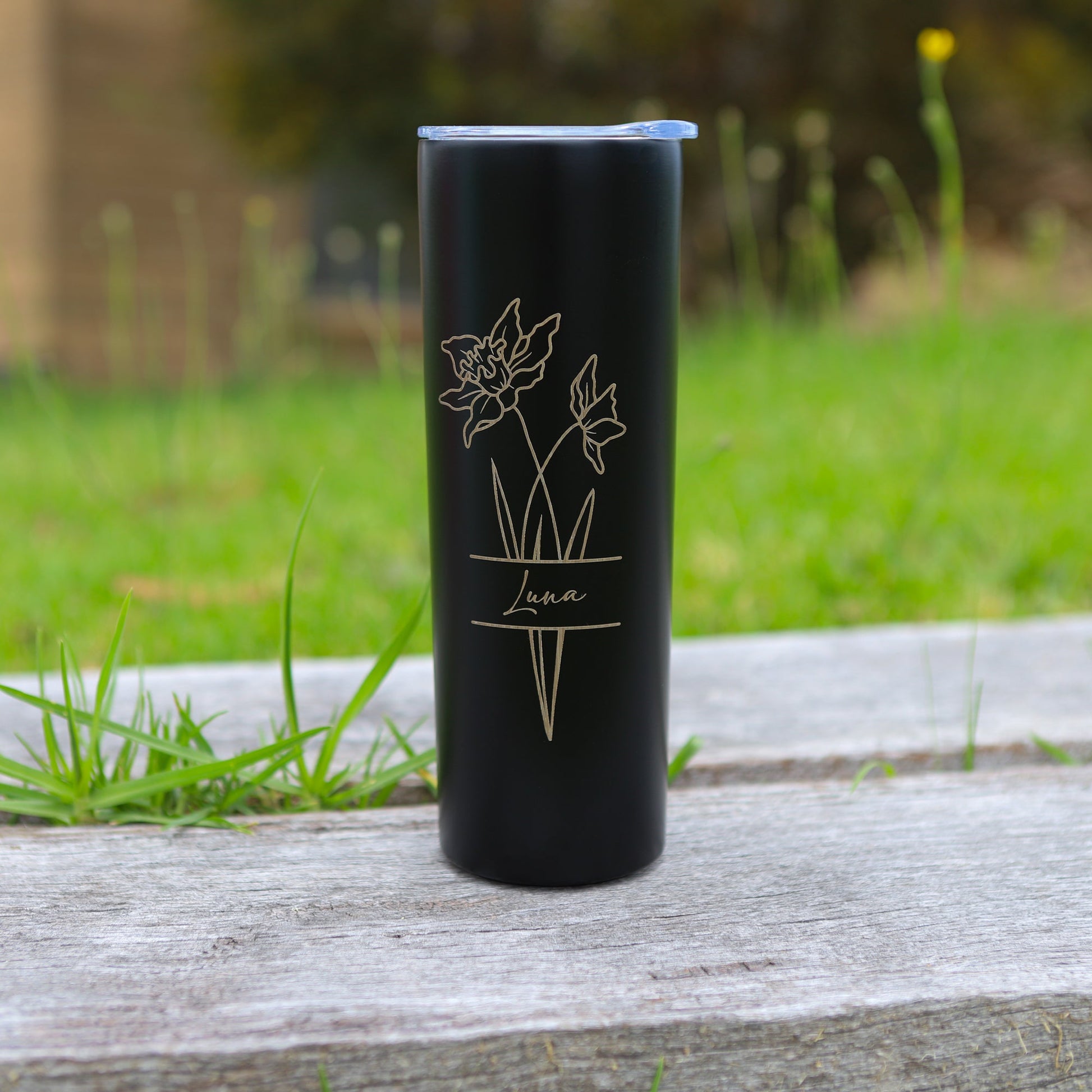 Skinny Tumbler, Personalised gift for Bridesmaid and Birthday - Personalised tumbler - Younique Gifts Melbourne
