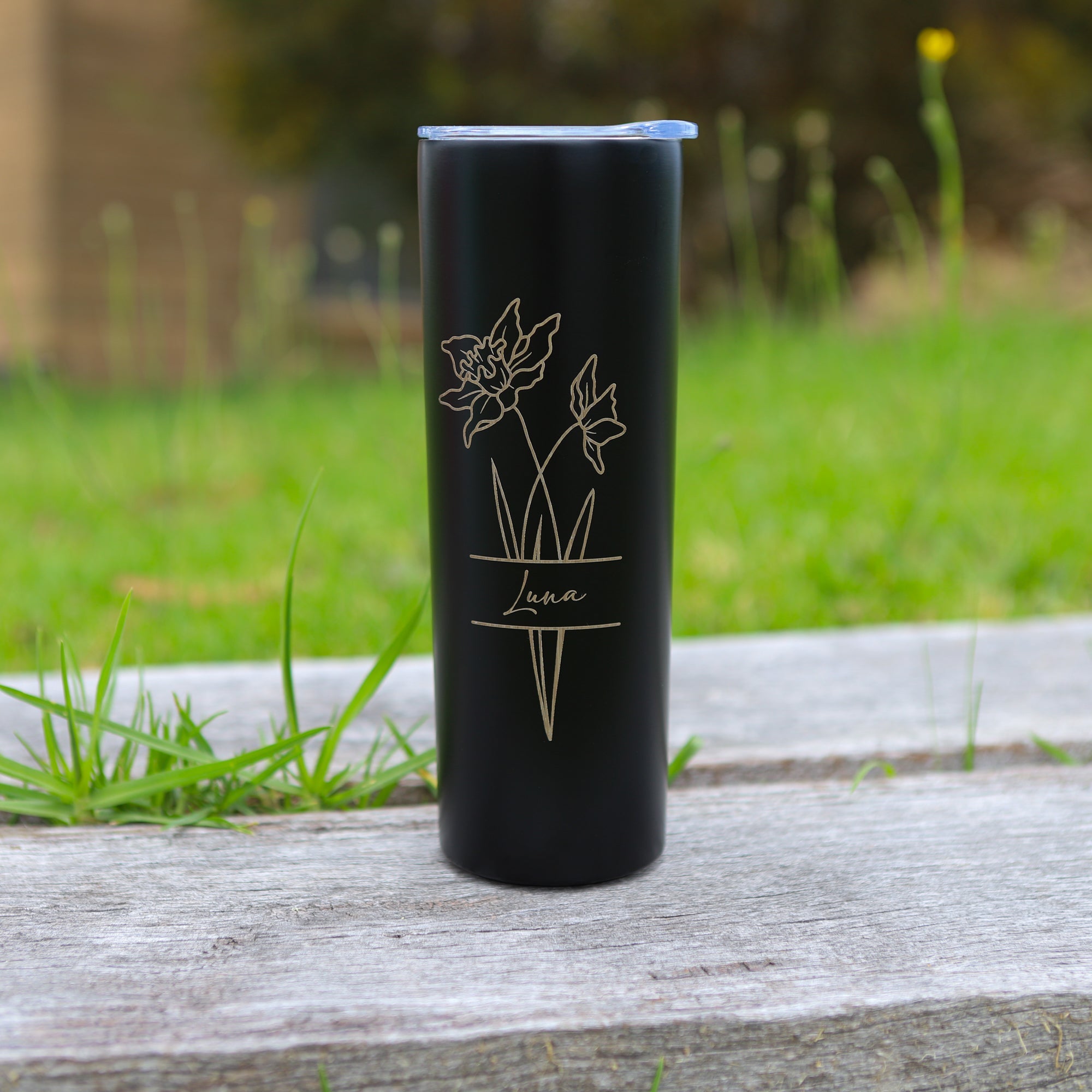 Skinny Tumbler, Personalised gift for Bridesmaid and Birthday - Personalised tumbler - Younique Gifts Melbourne