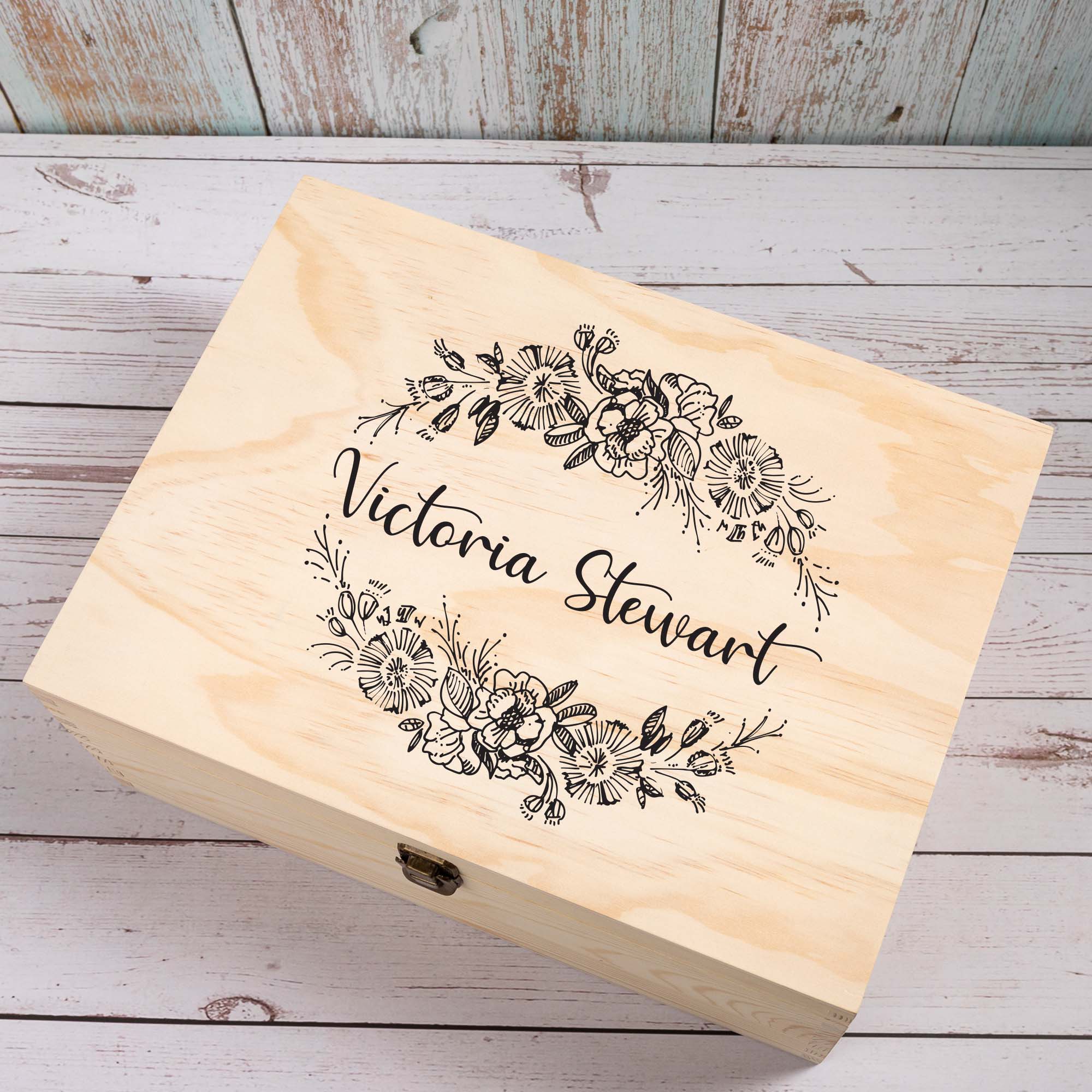 Keepsake Box Personalised Wooden Keepsake Box, New Baby Mom Gift