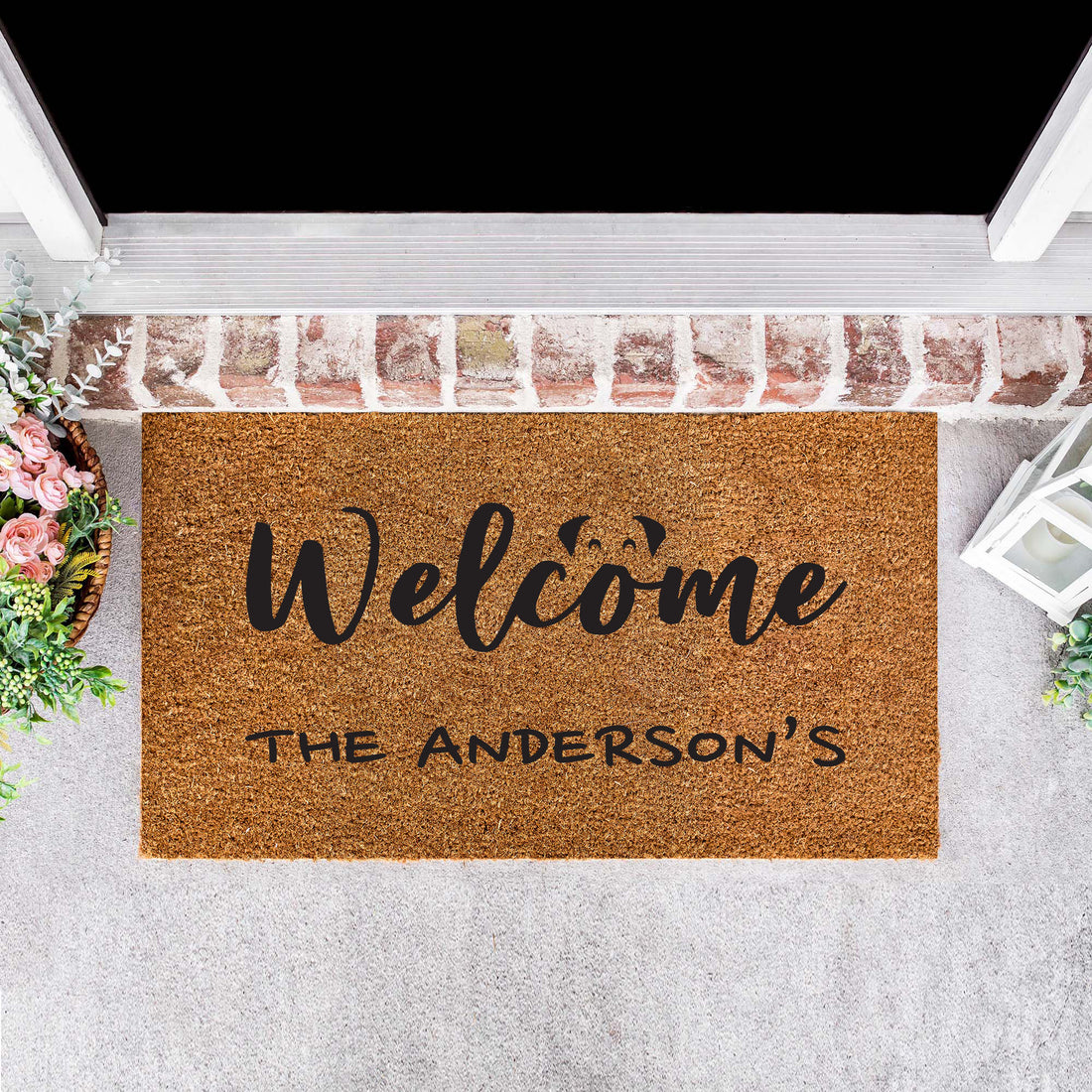 Personalised Doormat dog print-Welcome Door Mat-New Home Gift, Customised Doormat-Personalised Gift-Custom Gift-Housewarming Gift-Bride Gift