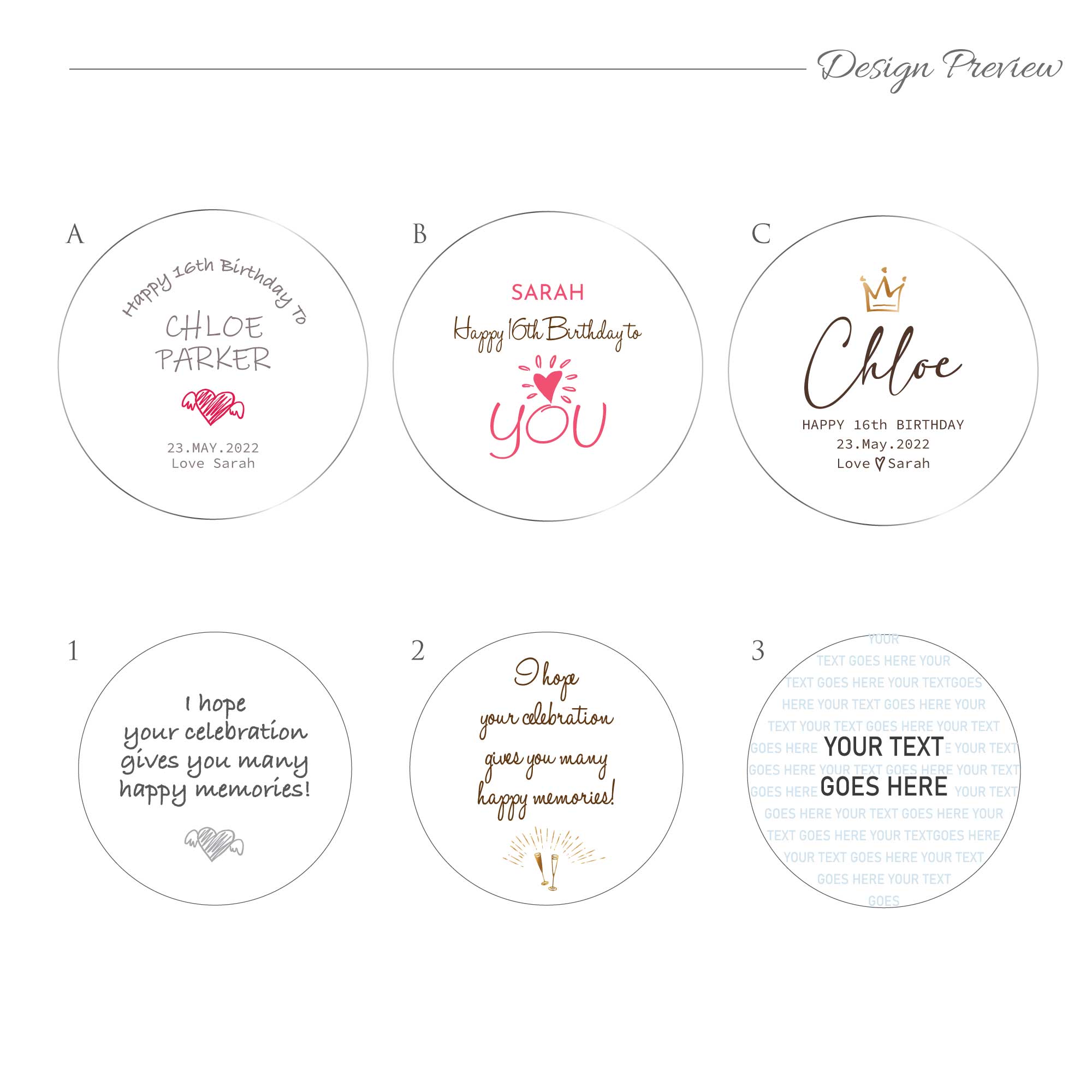 Personalised Round Keepsake box - Birthday Gift Custom Jewelry box