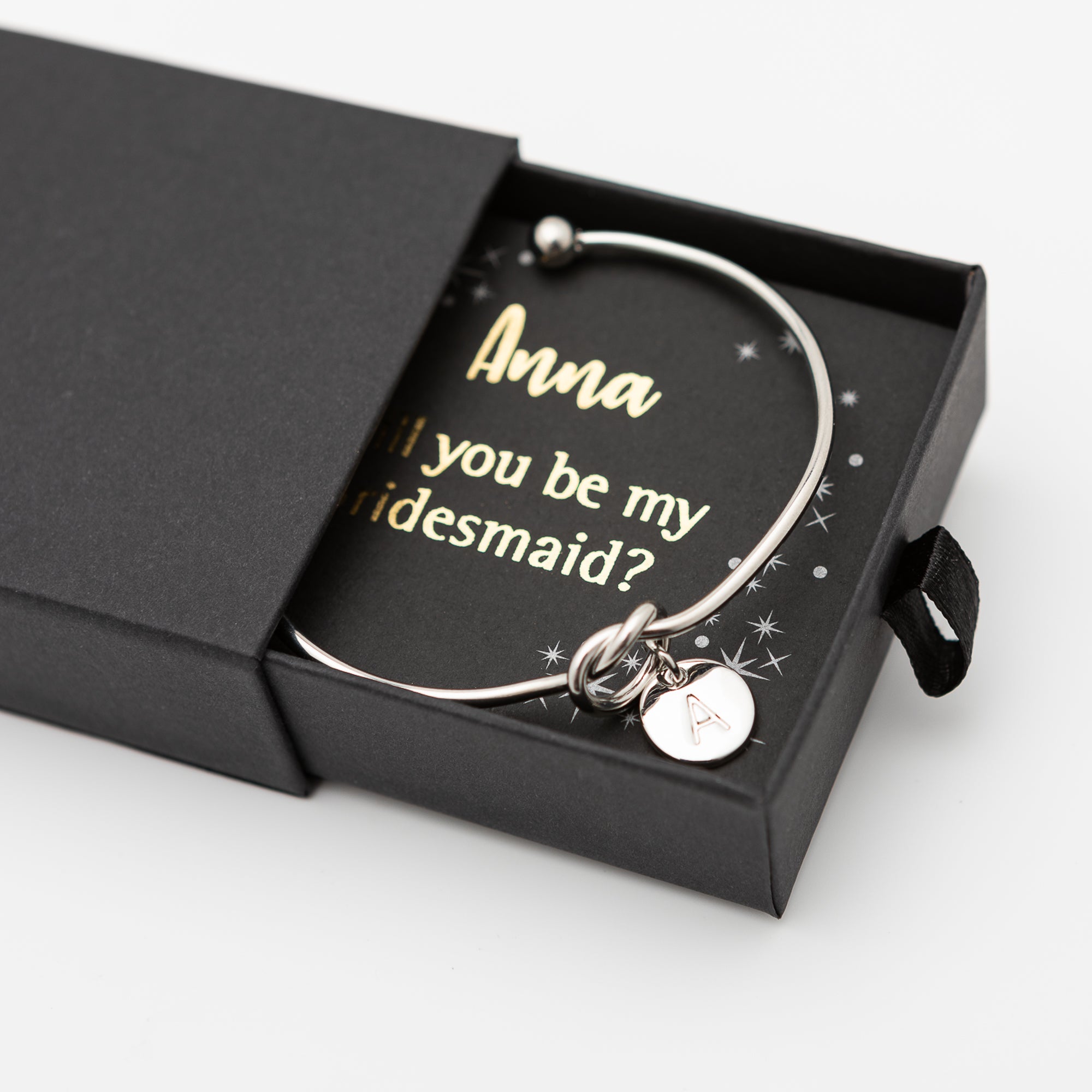 Personalised Initial Bracelet, Bridesmaid Proposal Gift