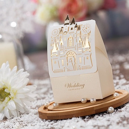 Wedding Favours and Gifts for Guests Laser cut Paper Candy Box, Wedding Decoration