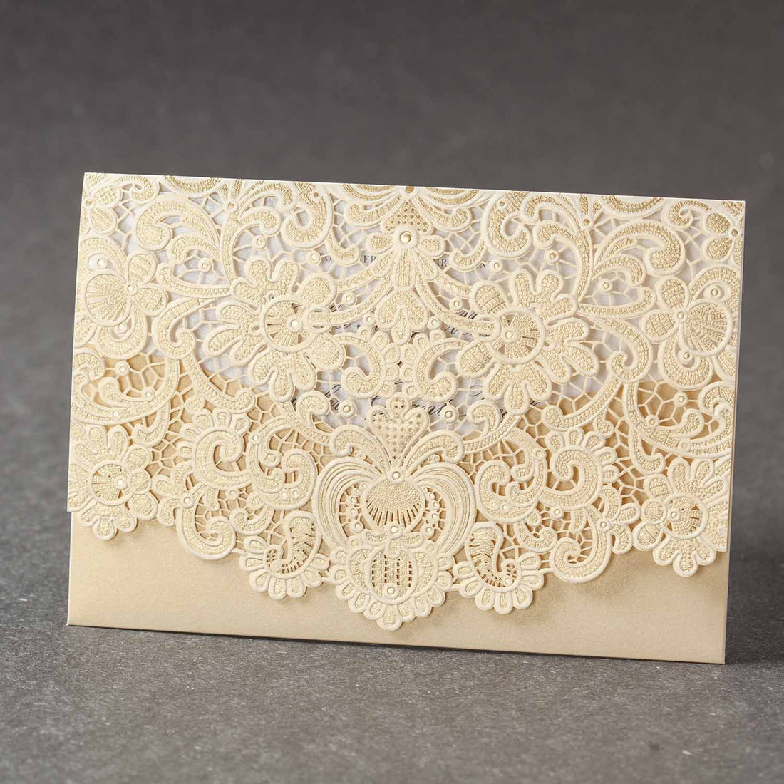 personalised laser cut wedding invitation