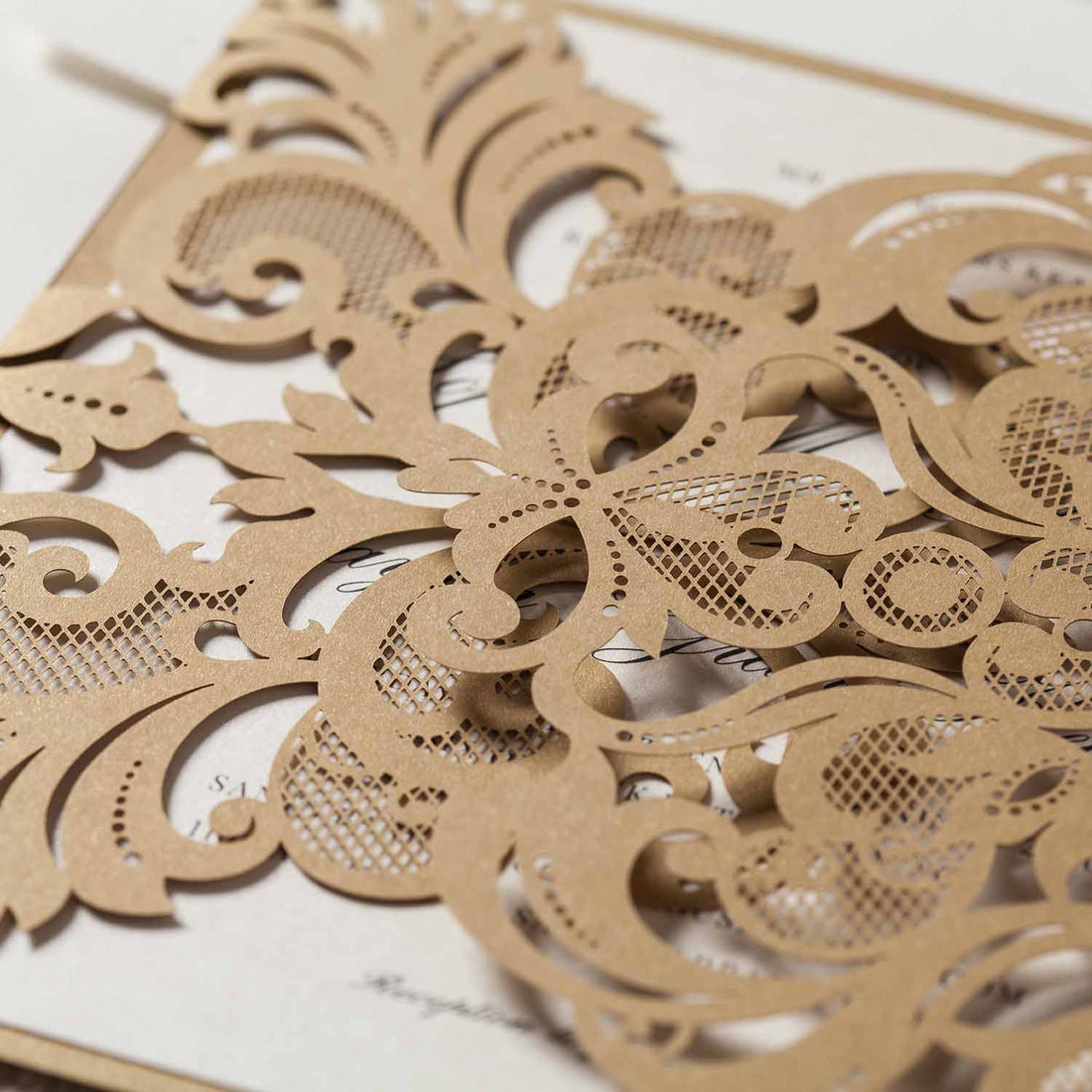 Laser cut wedding invitations CW3109