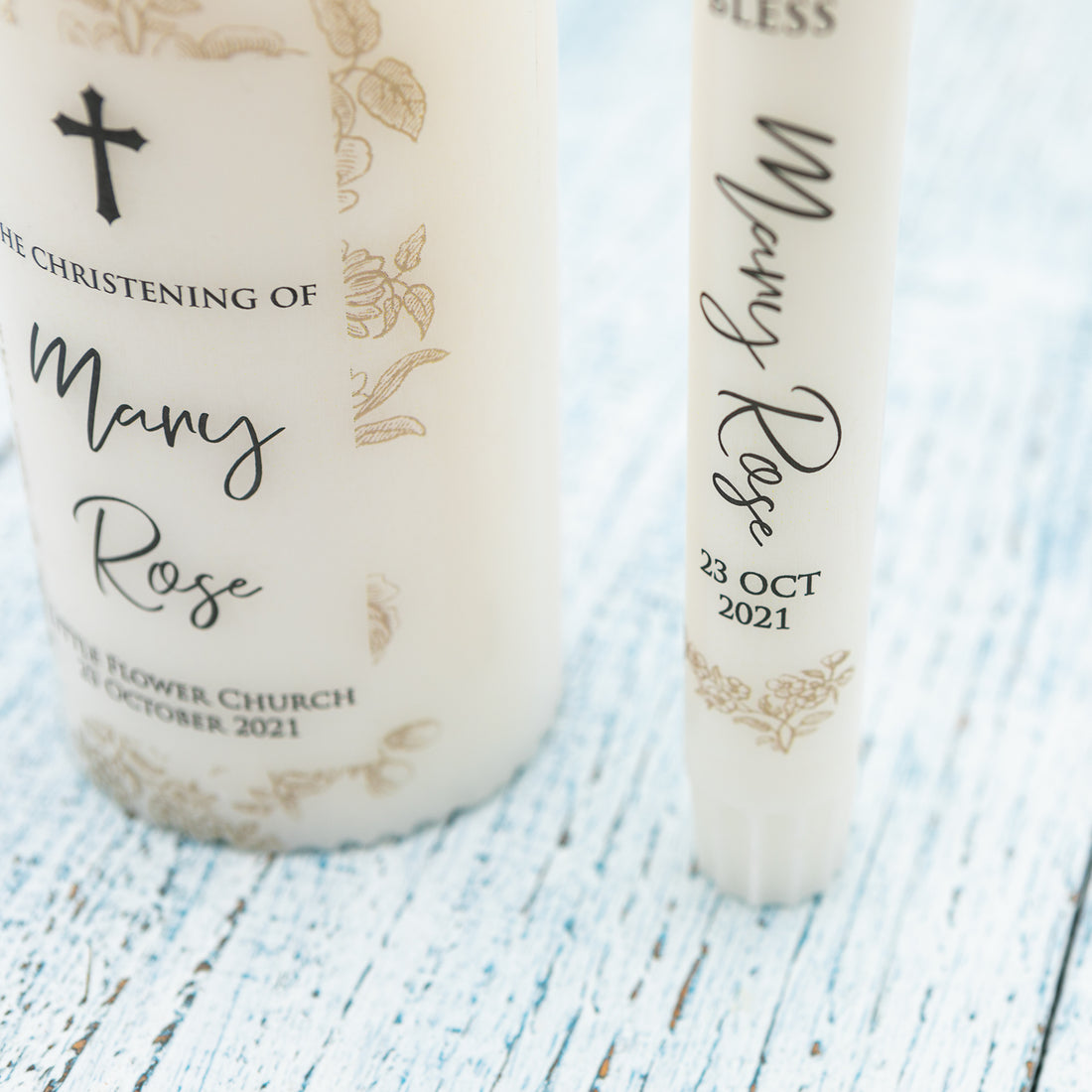Personalised Baptism Candle, Christening Candle