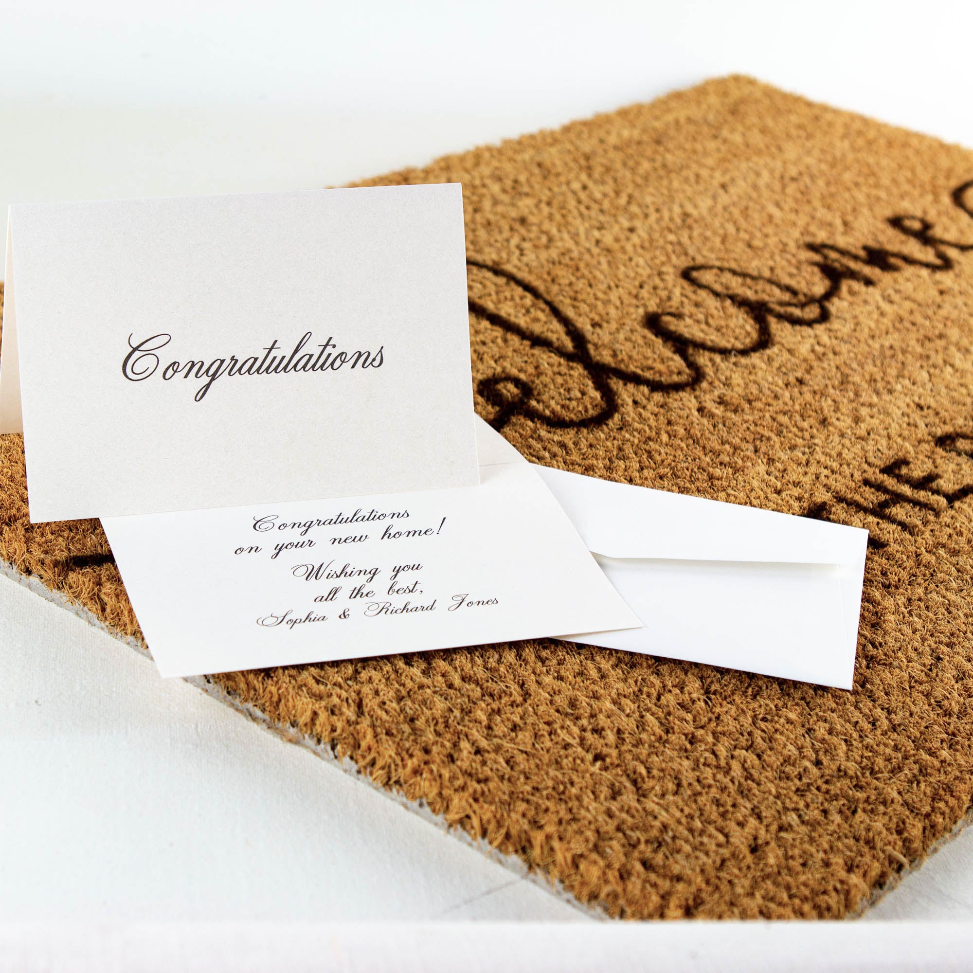 Personalised Welcome Family Name Doormat, Housewarming Gift