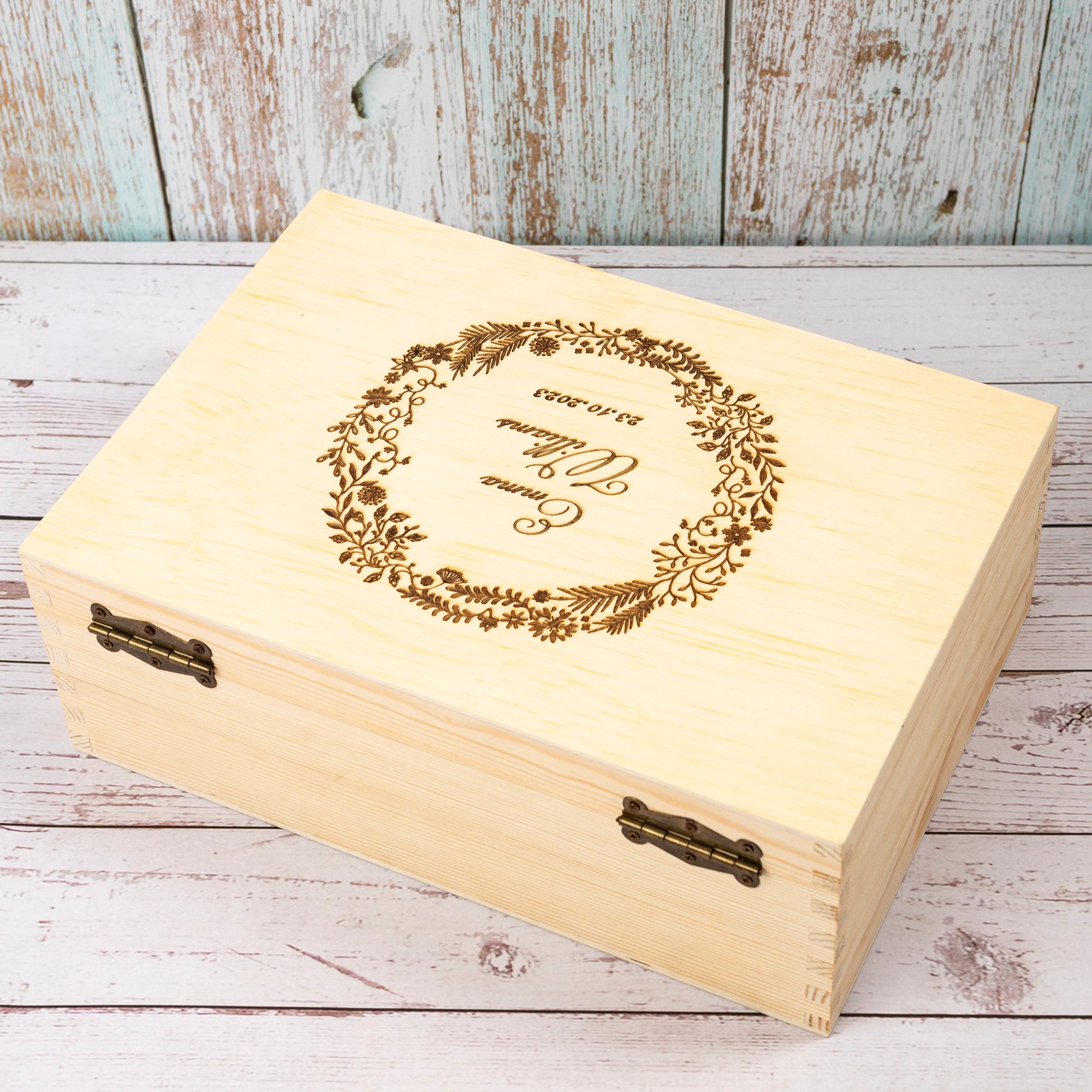 Personalised Wooden Keepsake box, New Baby Mom Gift
