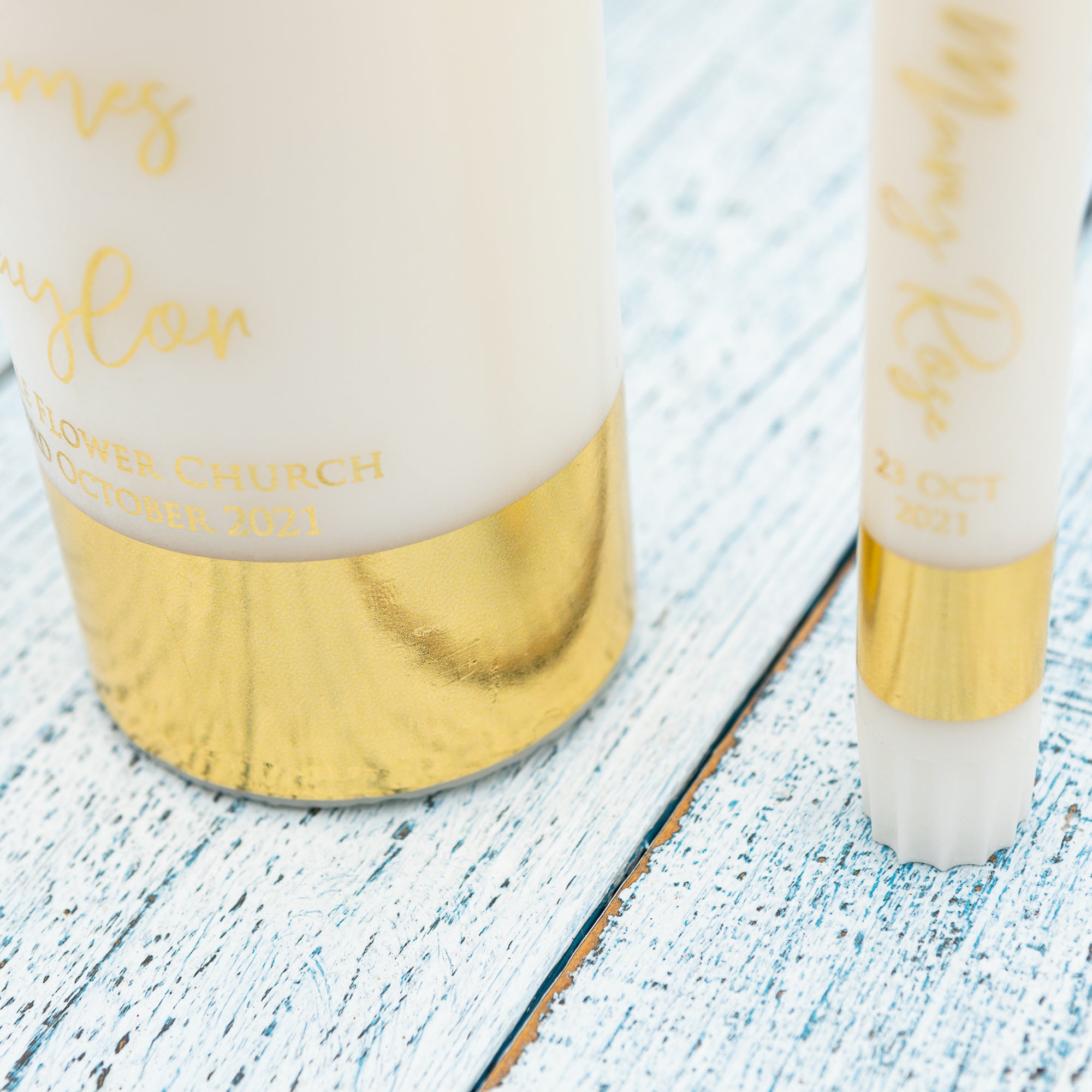 Personalised Elegant Gold Foil Christening Design [C]