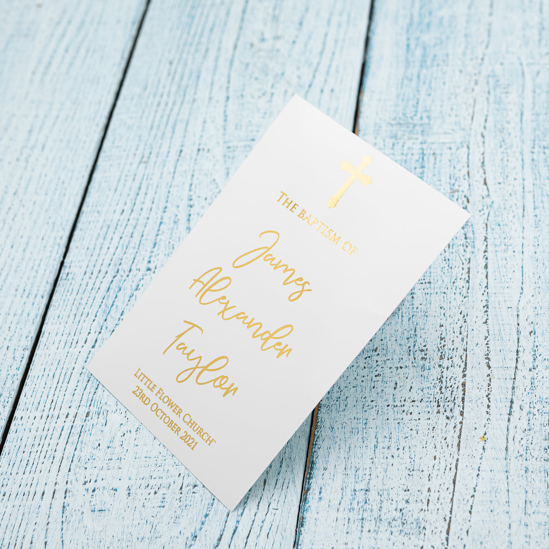 Personalised Real Foil Water-slide Decal. Baptism, Christening, Wedding - Personalised tatoo - Younique Gifts Melbourne