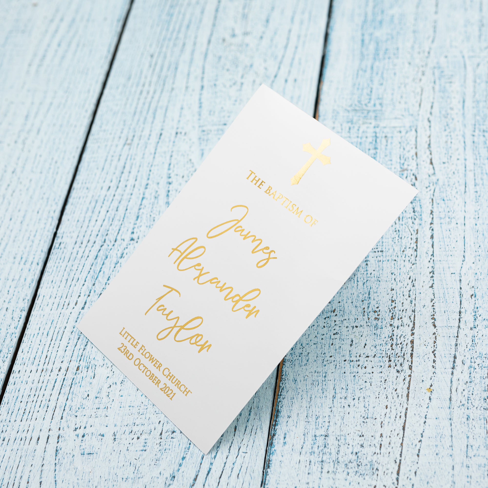 Personalised Real Foil Water-slide Decal. Baptism, Christening, Wedding - Personalised tatoo - Younique Gifts Melbourne