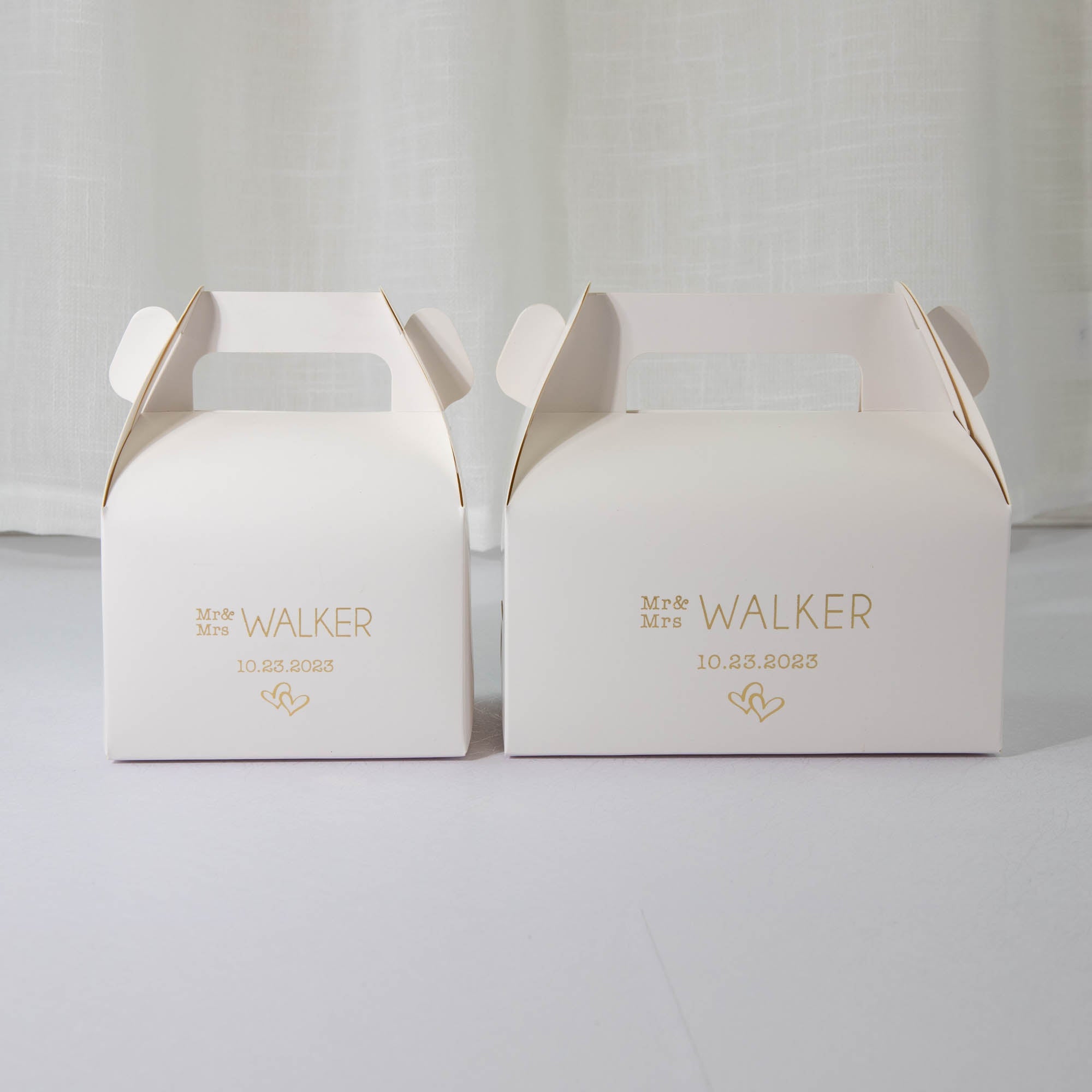 Personalised favour box, wedding cake box for guest gift and corporate event guests with customised favour boxes